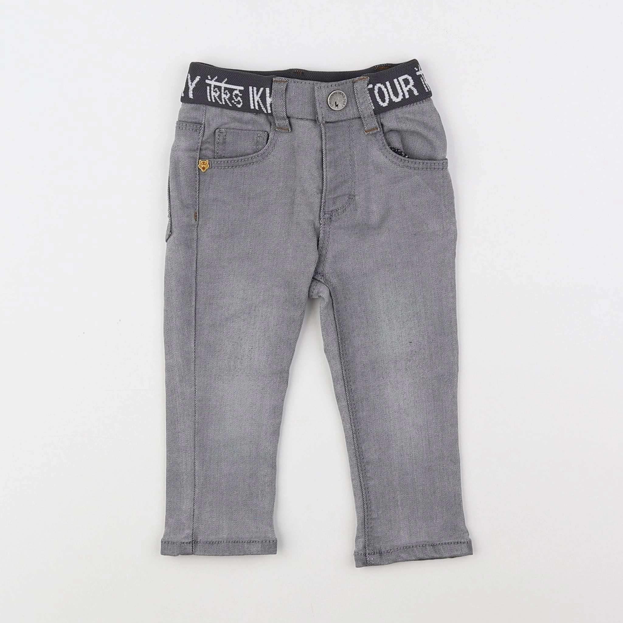 IKKS - jean gris - 12 mois