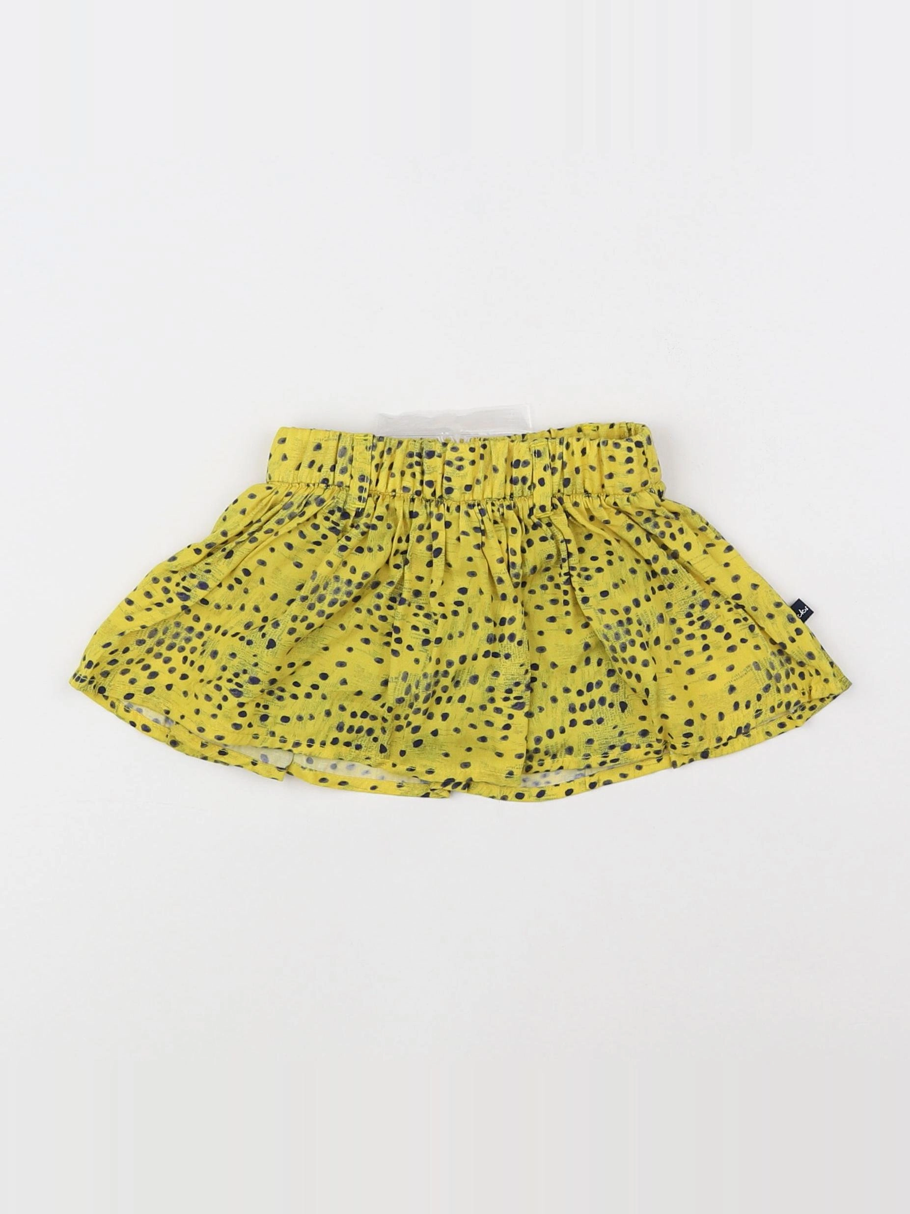 IKKS - jupe short jaune, bleu (état neuf) - 6 mois