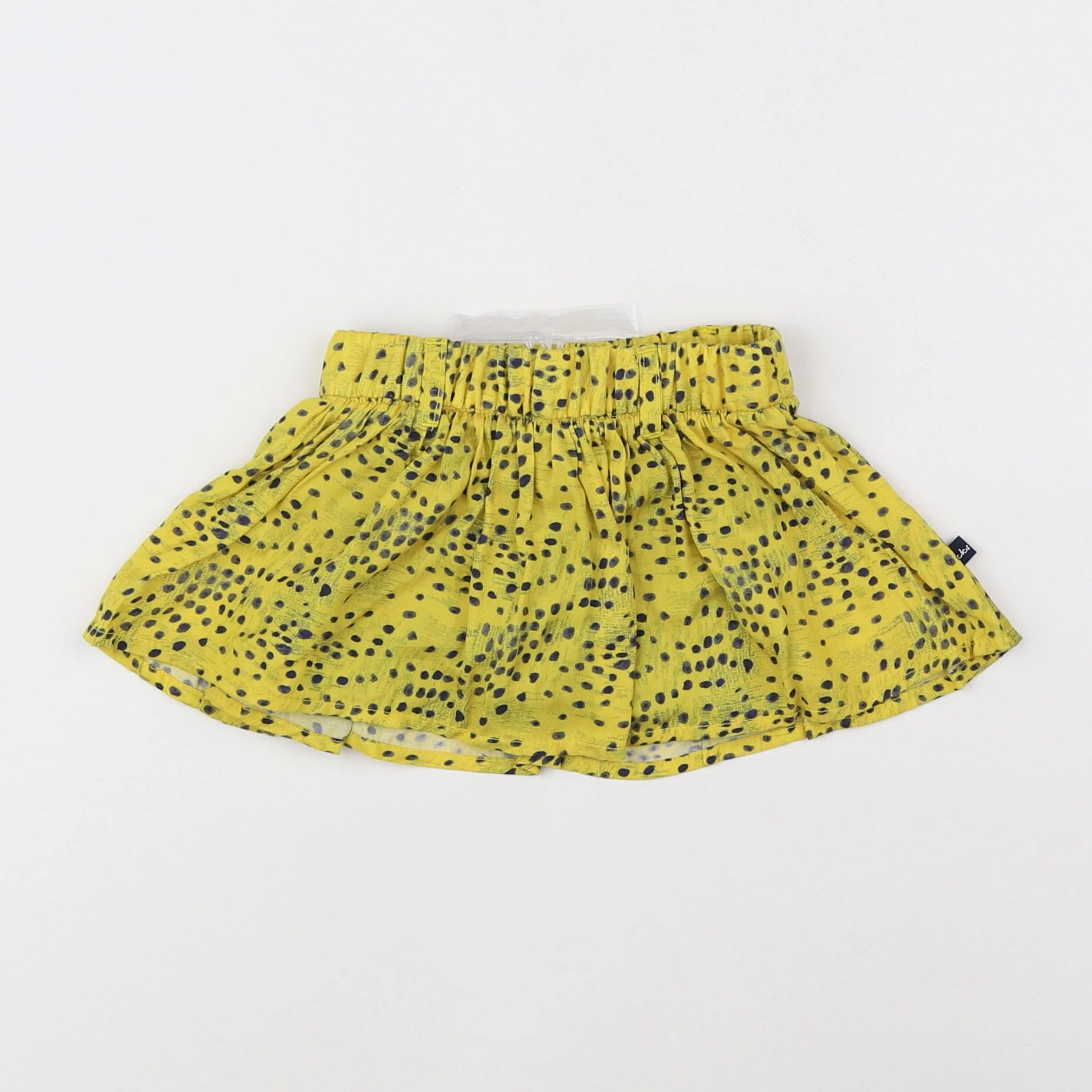 IKKS - jupe short jaune, bleu (état neuf) - 6 mois