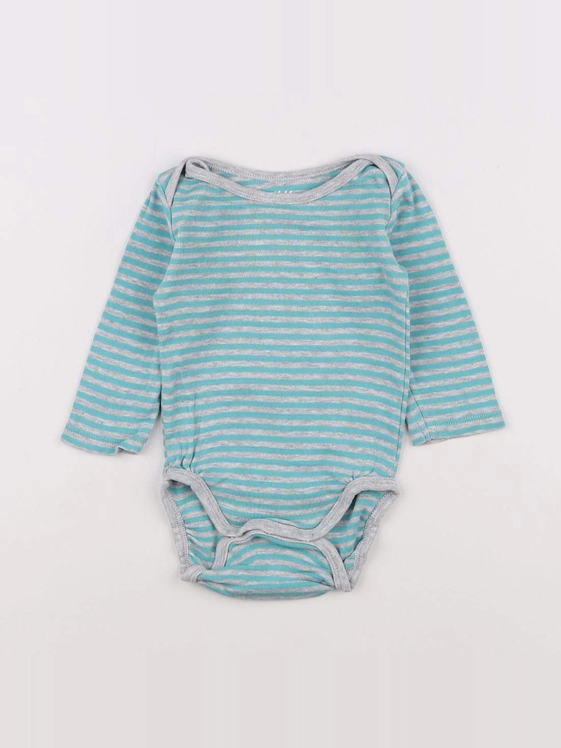 H&M - body bleu - 3 mois