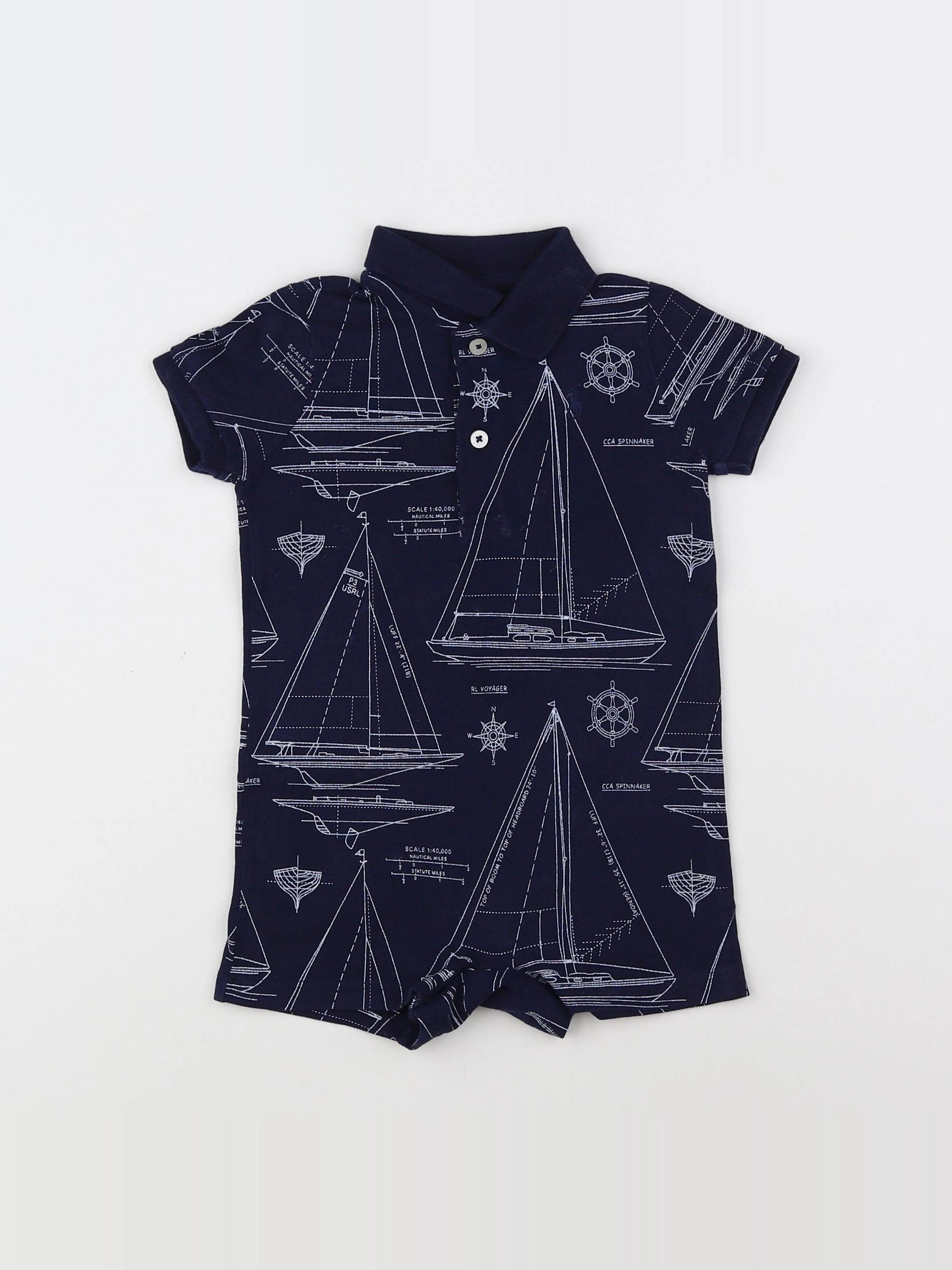 Ralph Lauren - combinaison bleu - 9 mois