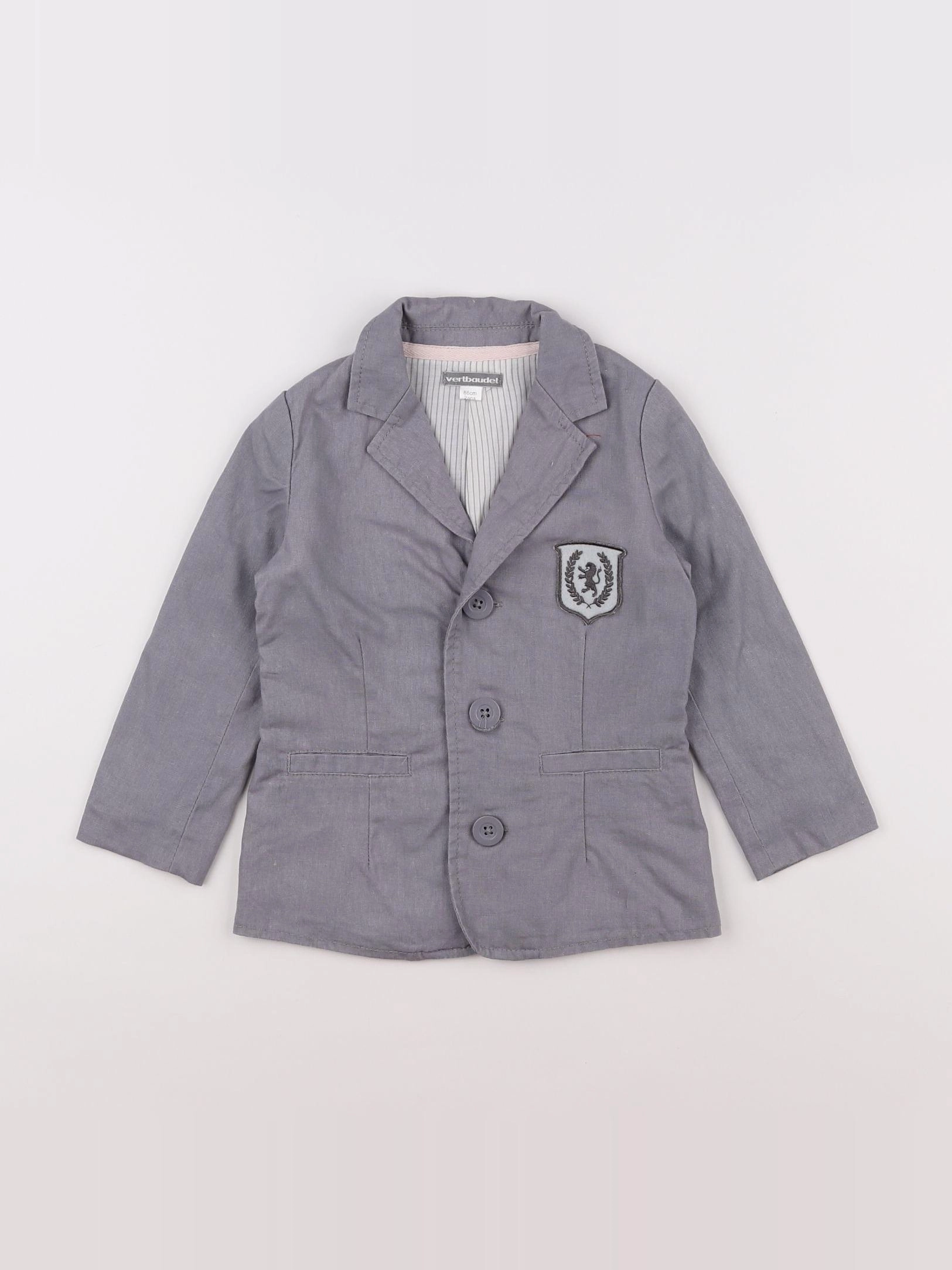 Vertbaudet - veste gris - 2 ans