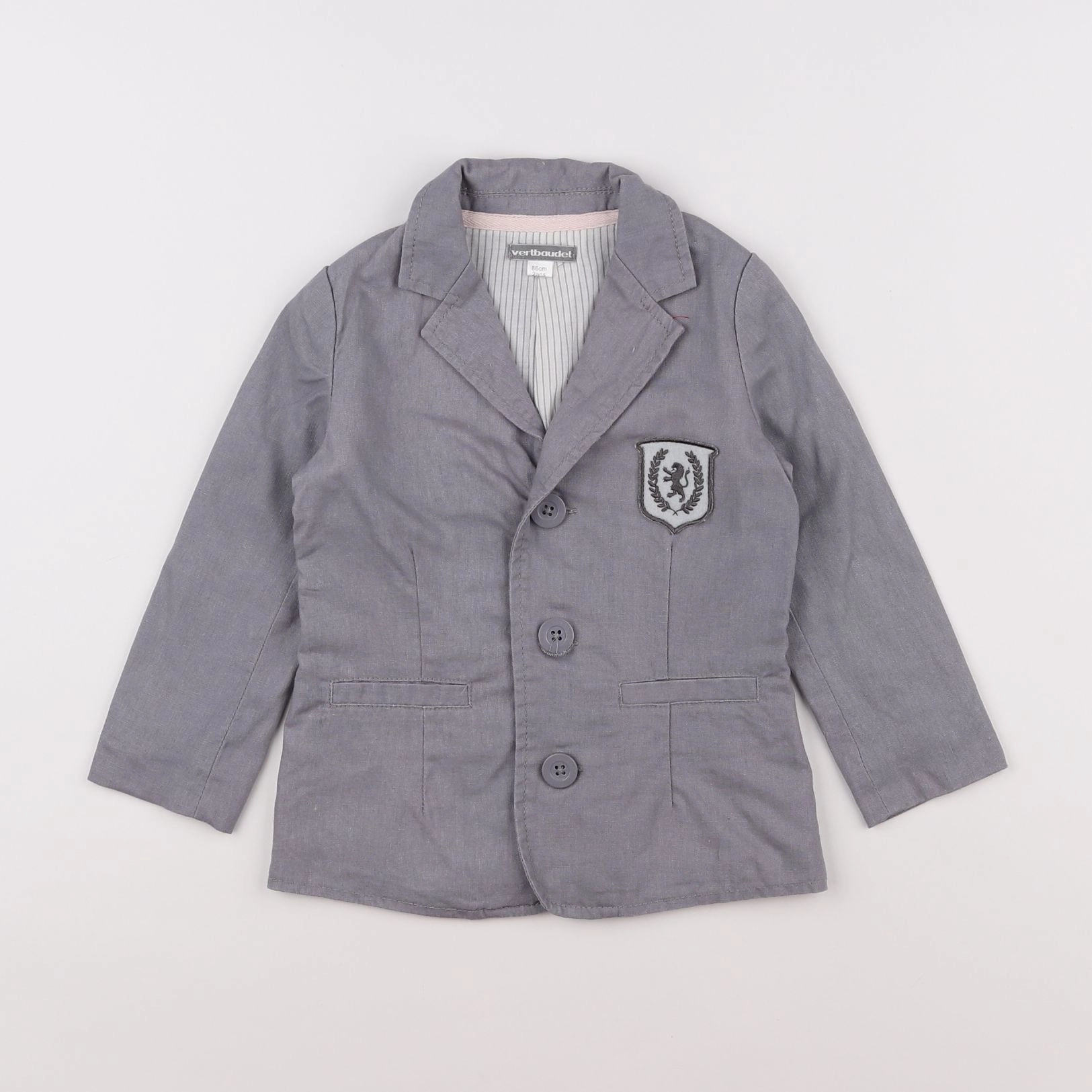 Vertbaudet - veste gris - 2 ans