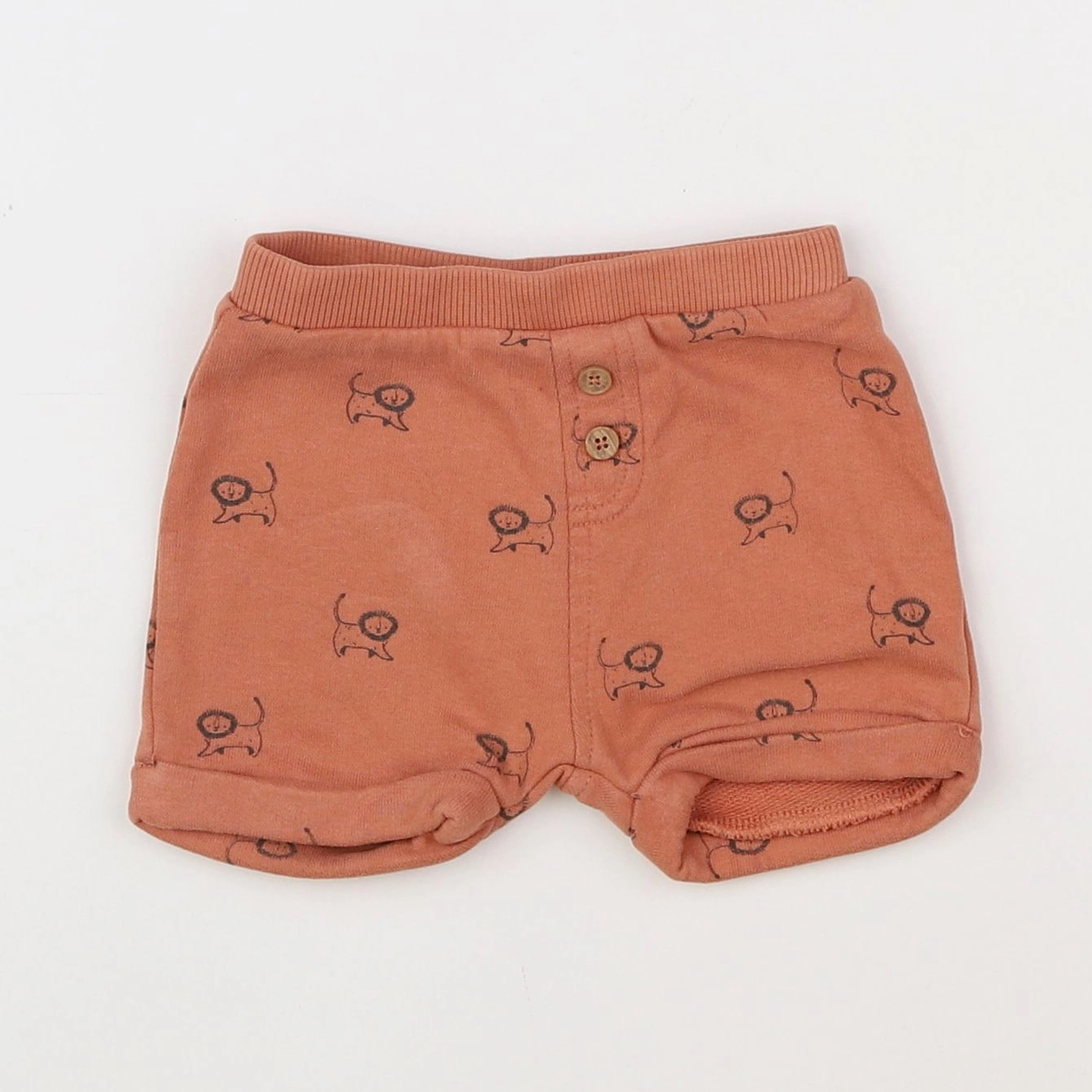 Vertbaudet - short orange - 3 mois