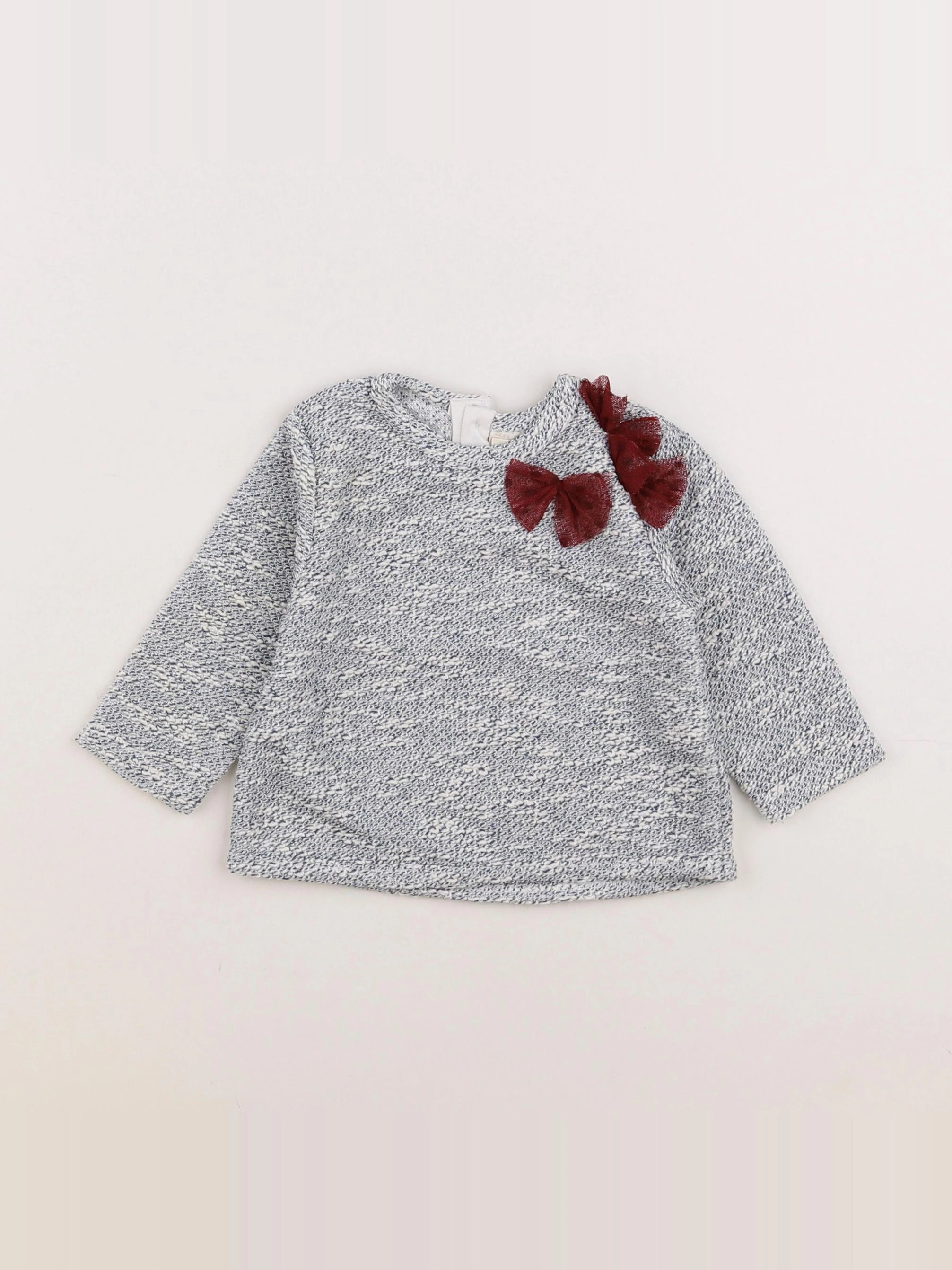 Zara - pull bleu, blanc - 3/6 mois