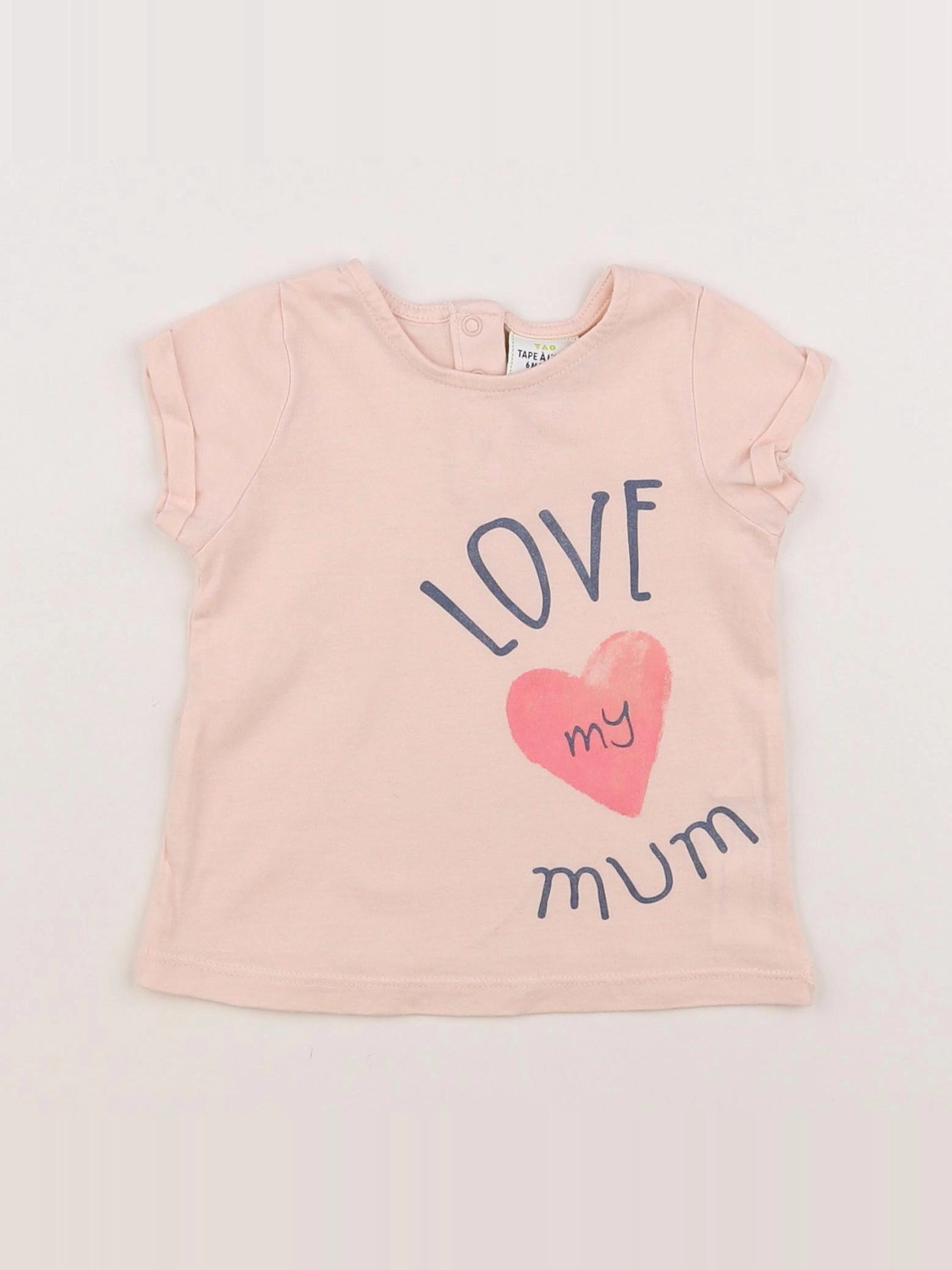 Tape à l'oeil - tee-shirt rose - 6 mois