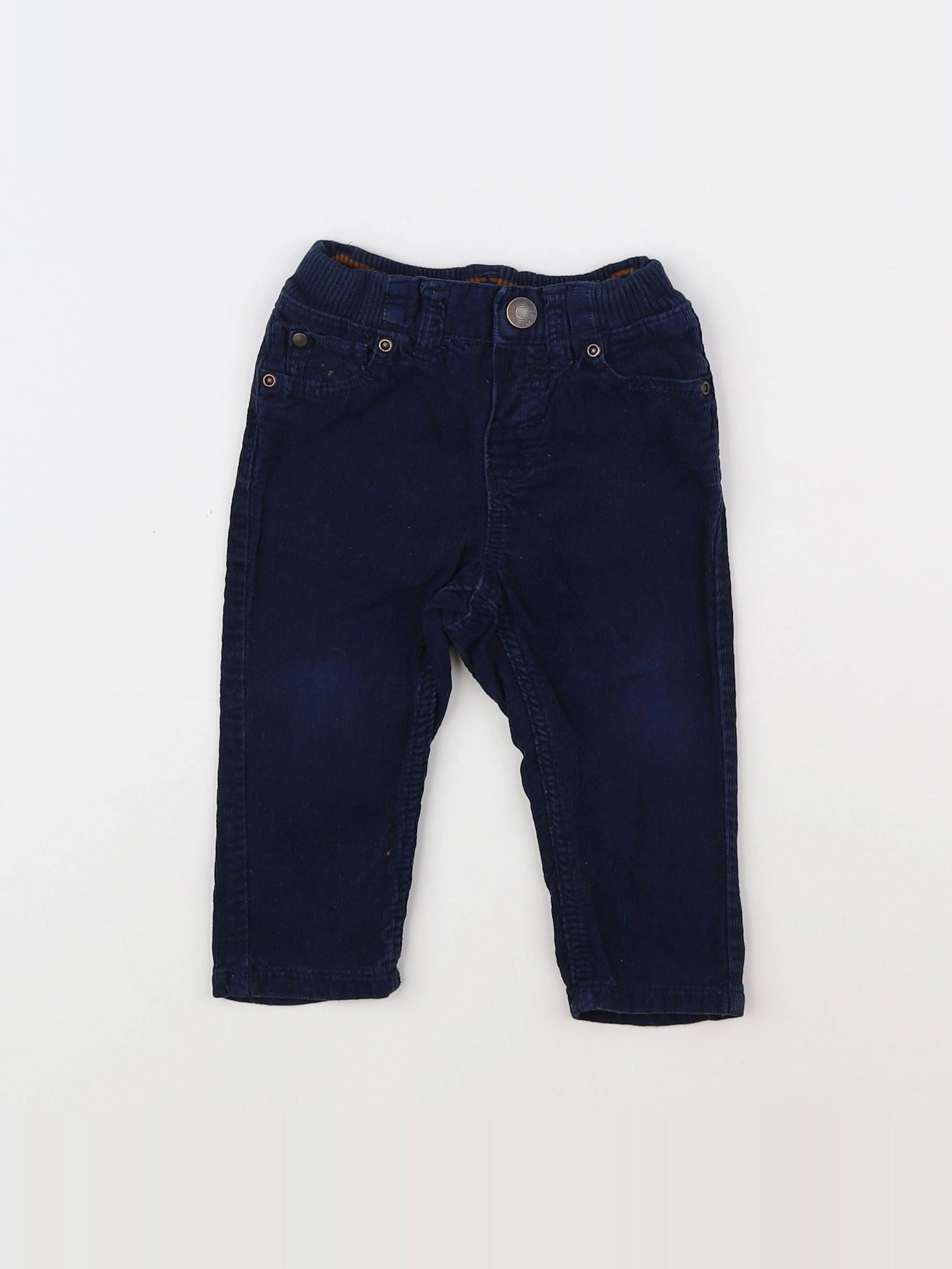 H&M - pantalon bleu - 6/9 mois