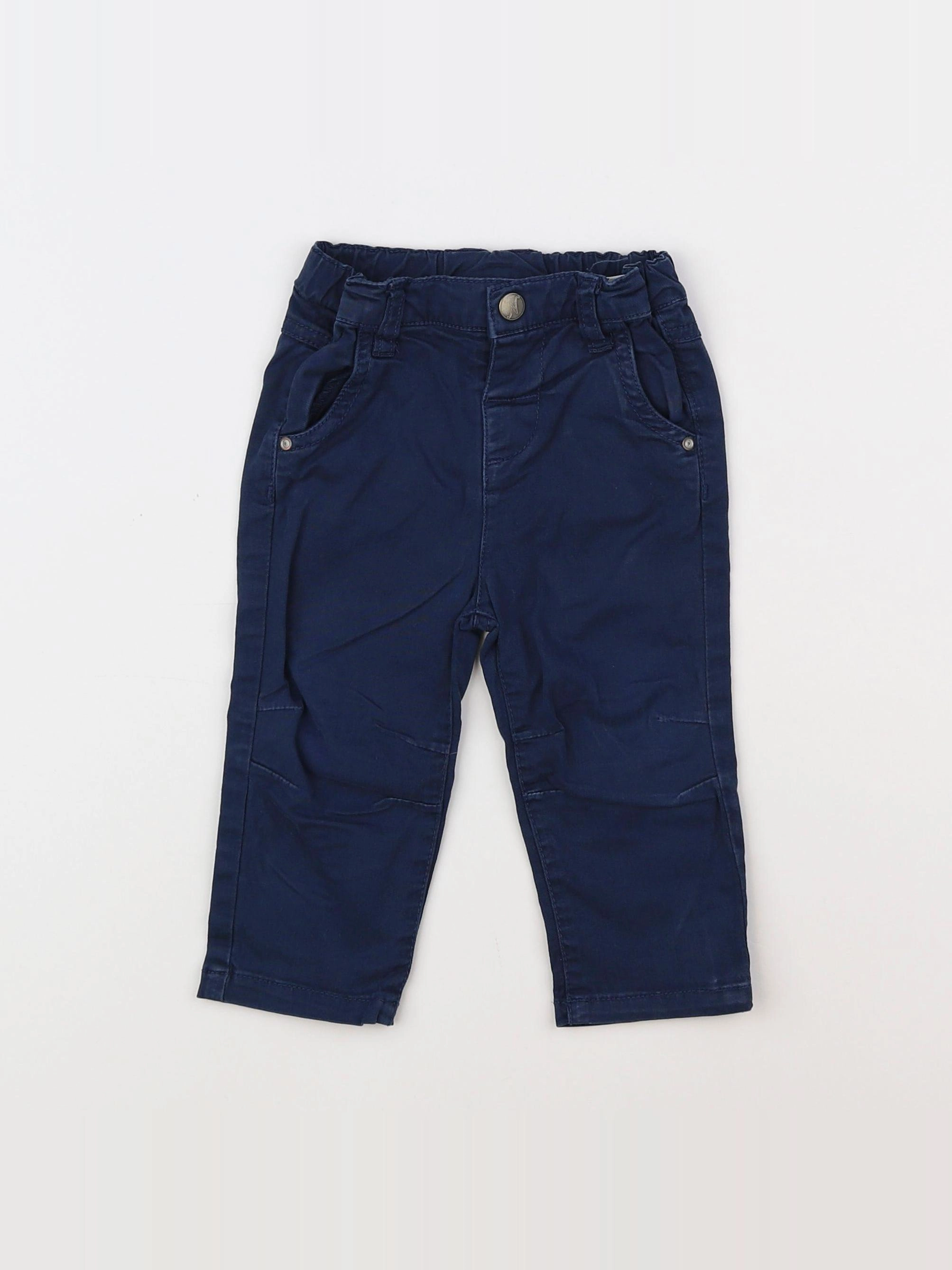 Noukie's - pantalon bleu - 12 mois