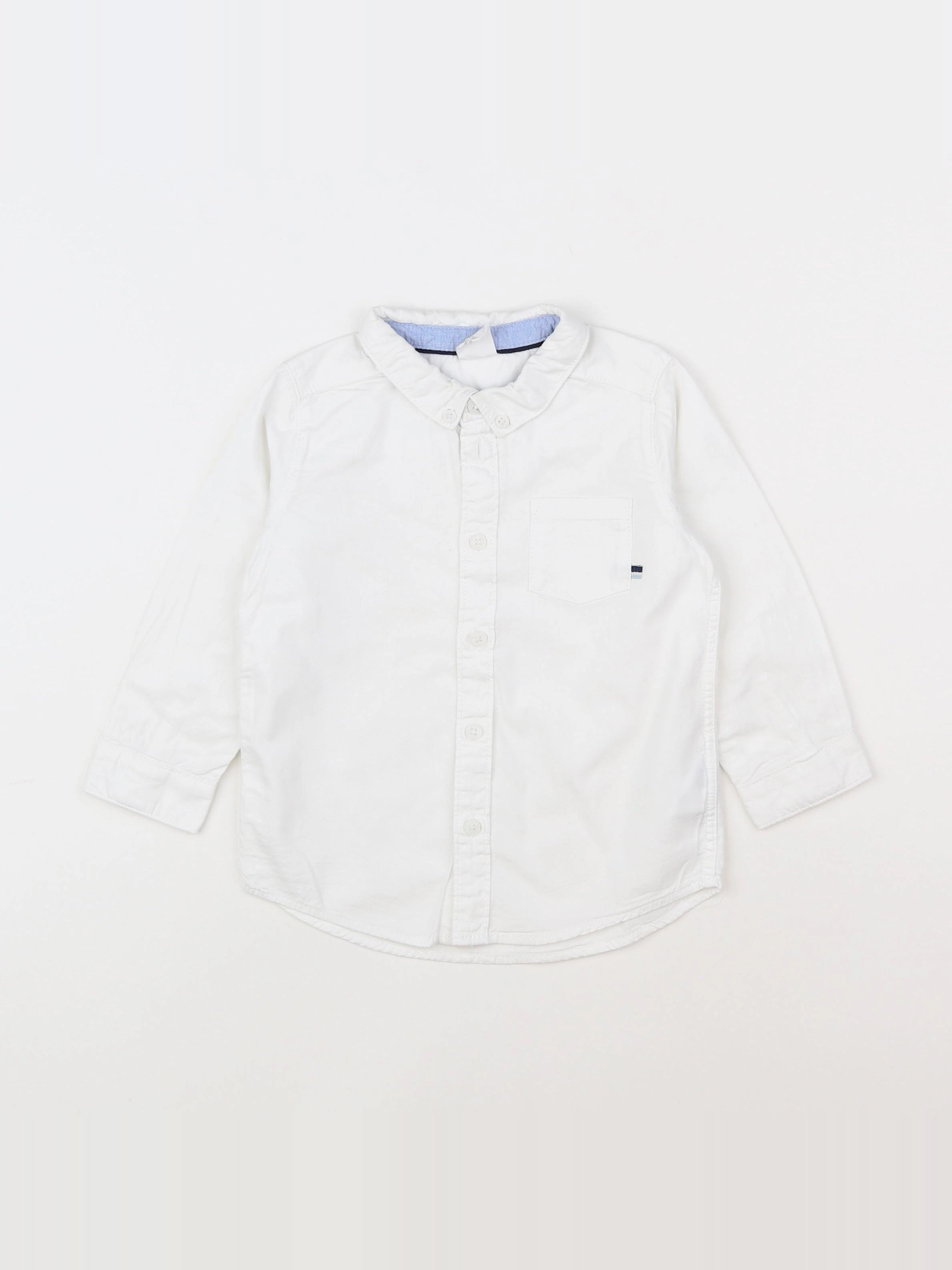 H&M - chemise blanc - 12/18 mois