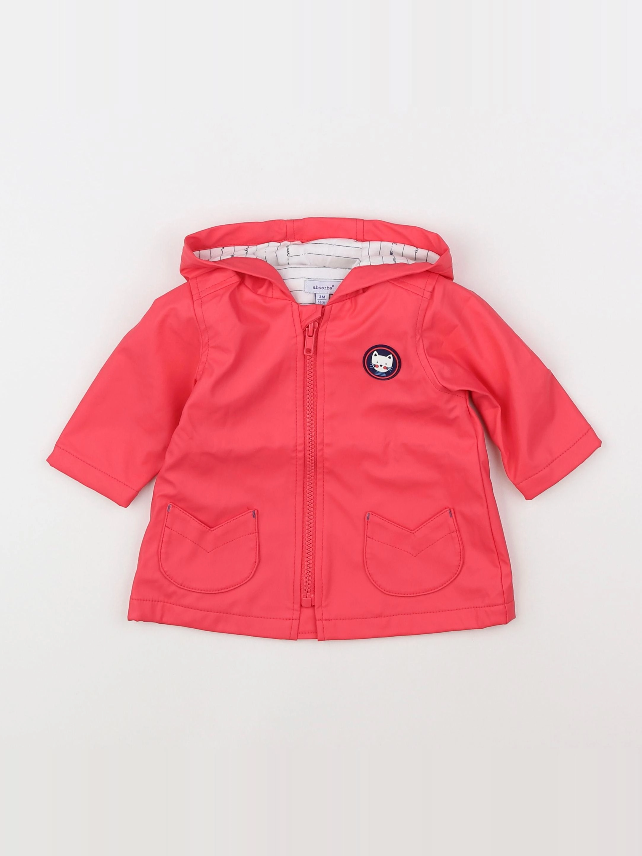 Absorba - imperméable rose - 3 mois