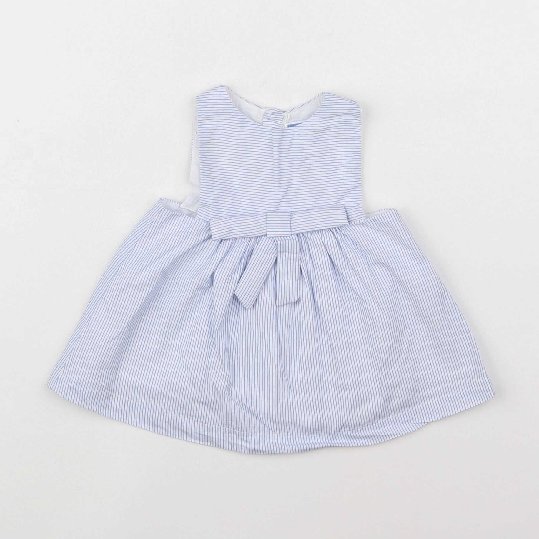 Jacadi - robe blanc, bleu - 1 mois