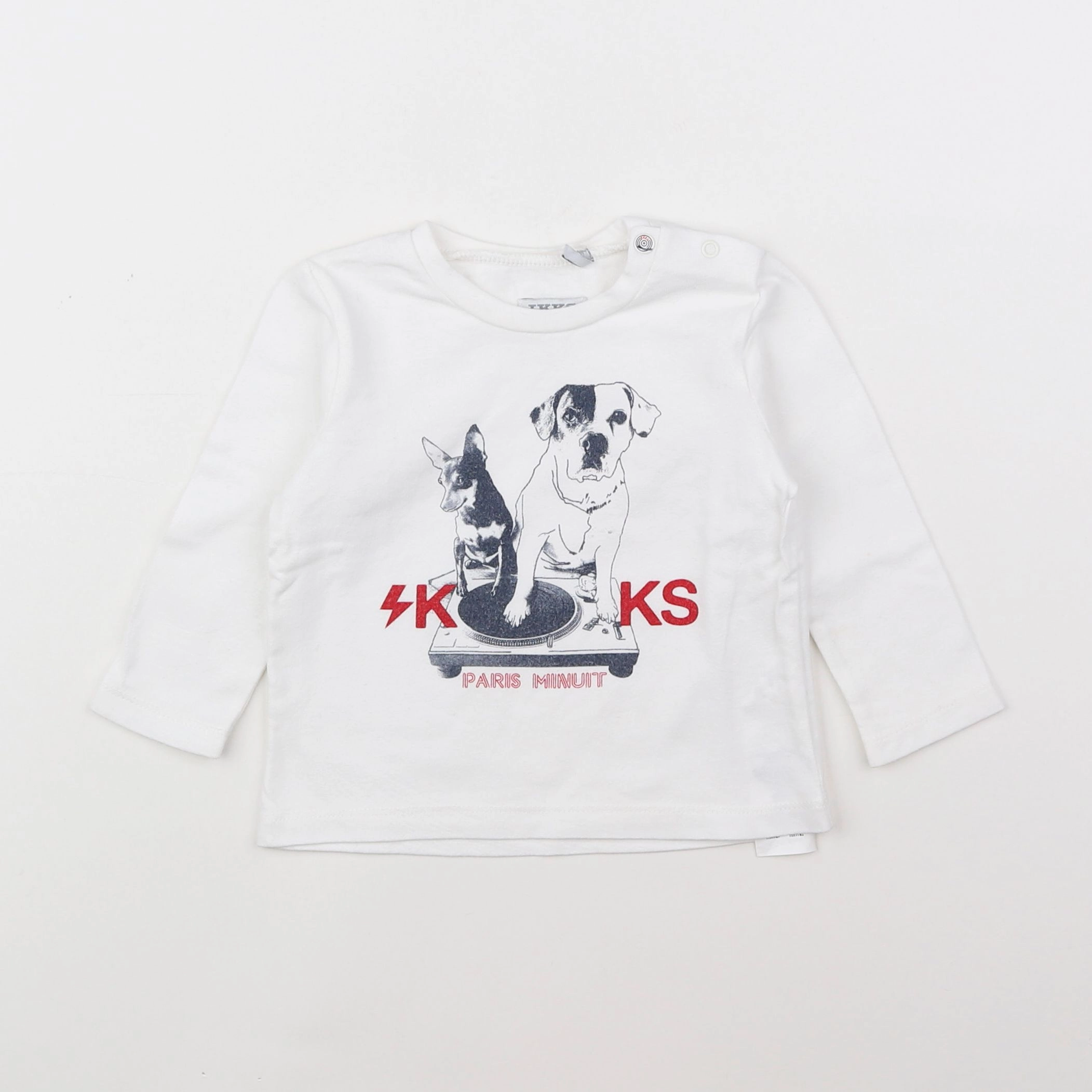 IKKS - tee-shirt blanc - 12 mois