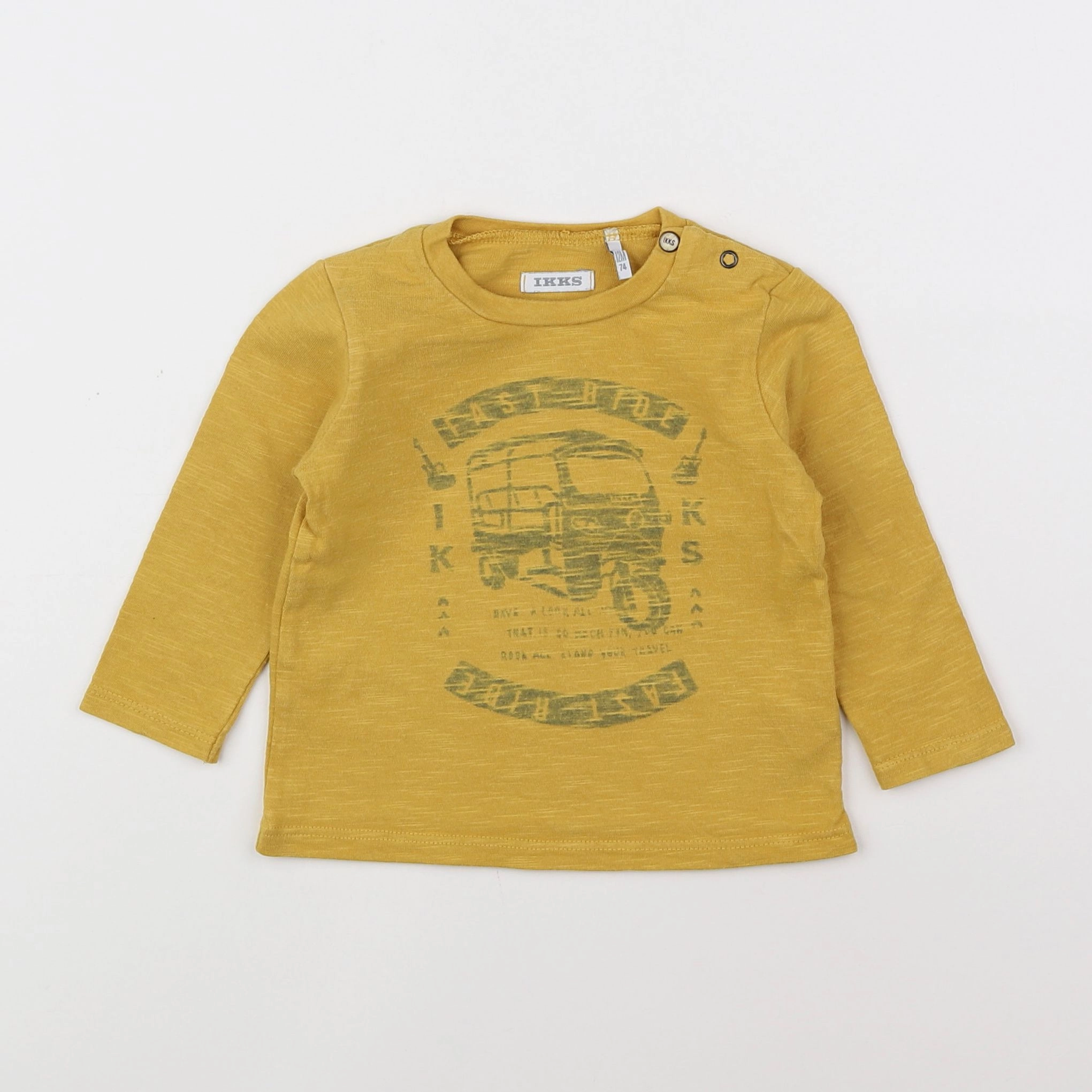 IKKS - tee-shirt jaune - 12 mois