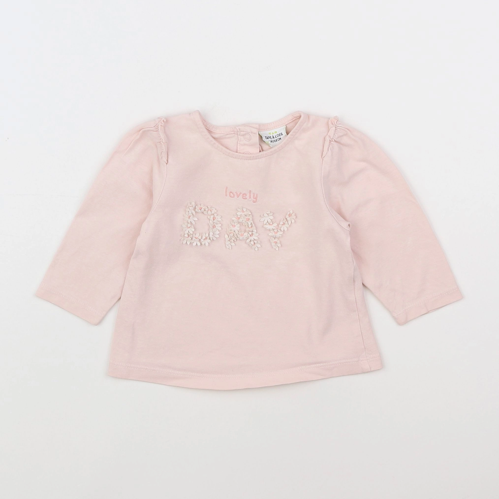 Tape à l'oeil - tee-shirt rose - 6 mois