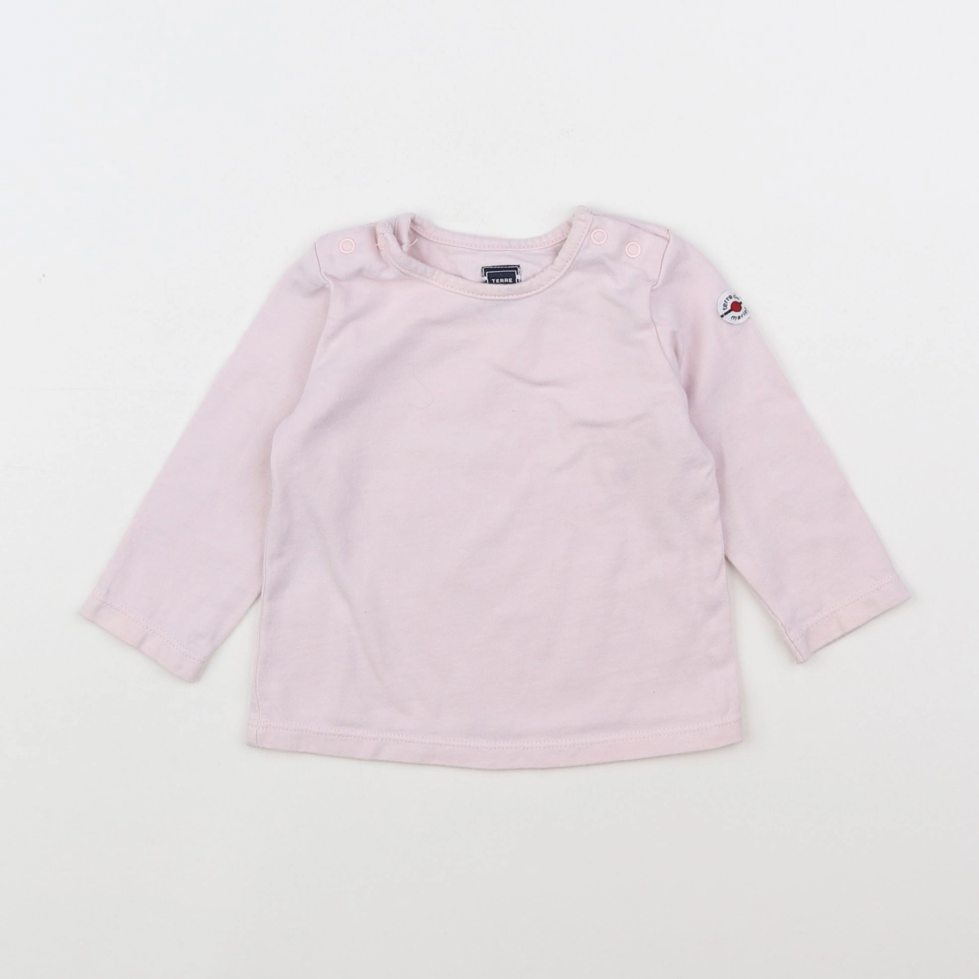 Terre de marins - tee-shirt rose - 6 mois