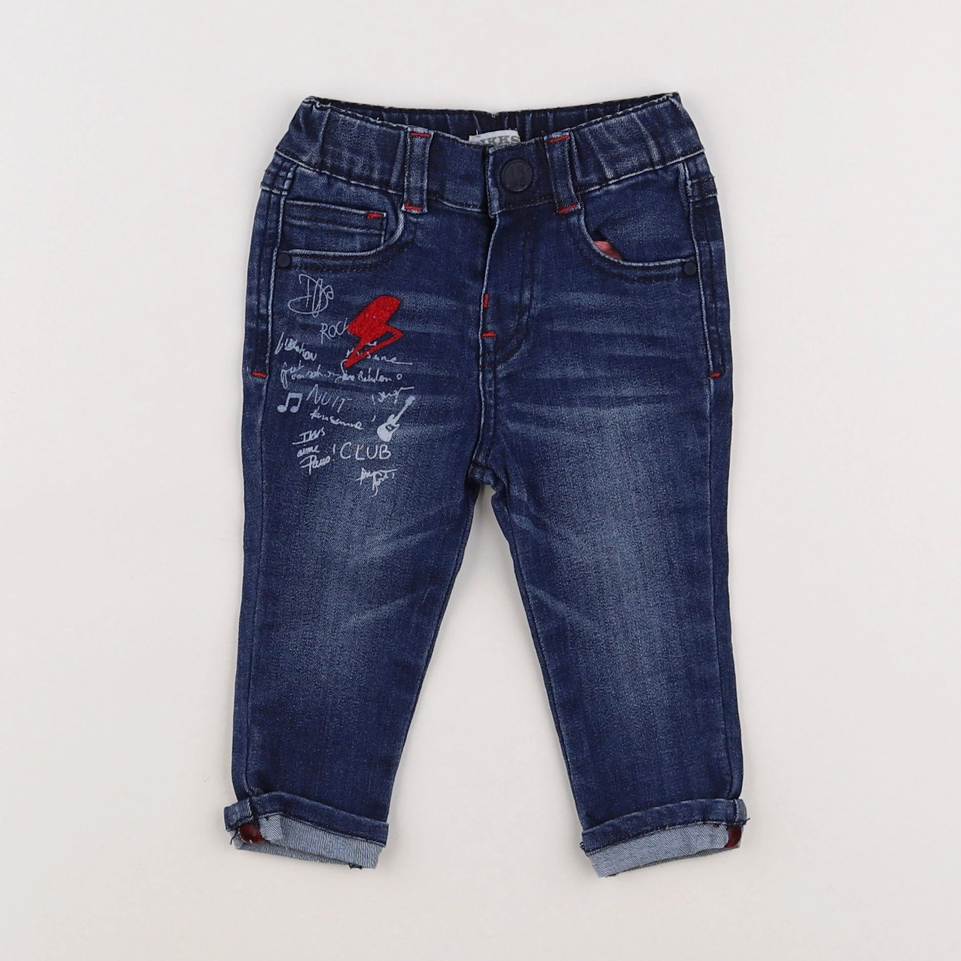 IKKS - jean bleu - 6 mois
