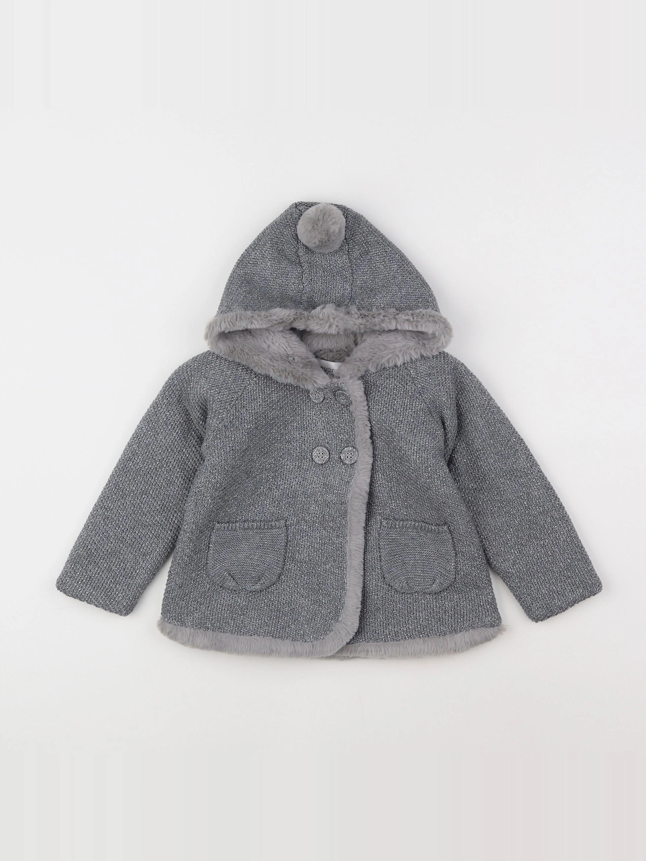 Mayoral - veste gris, argent - 18 mois
