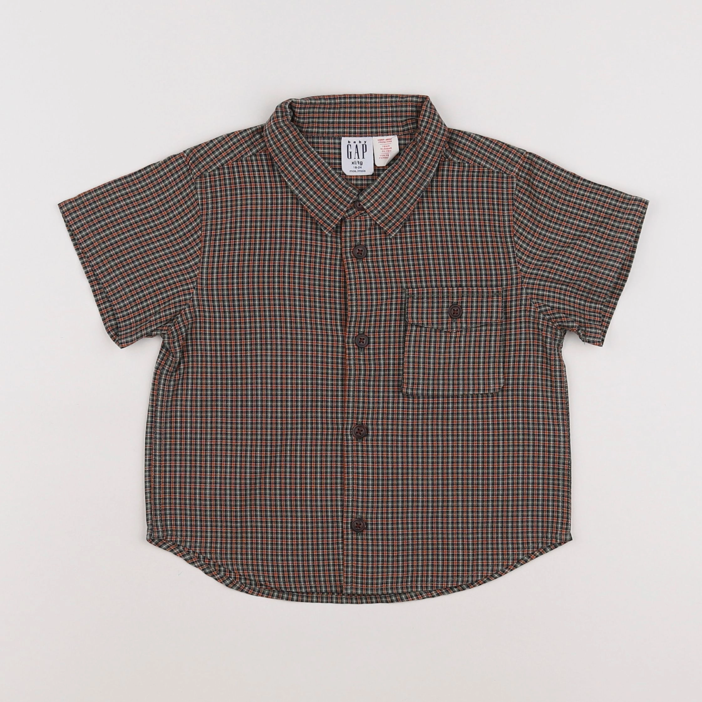 GAP - chemise marron - 18 mois à 2 ans