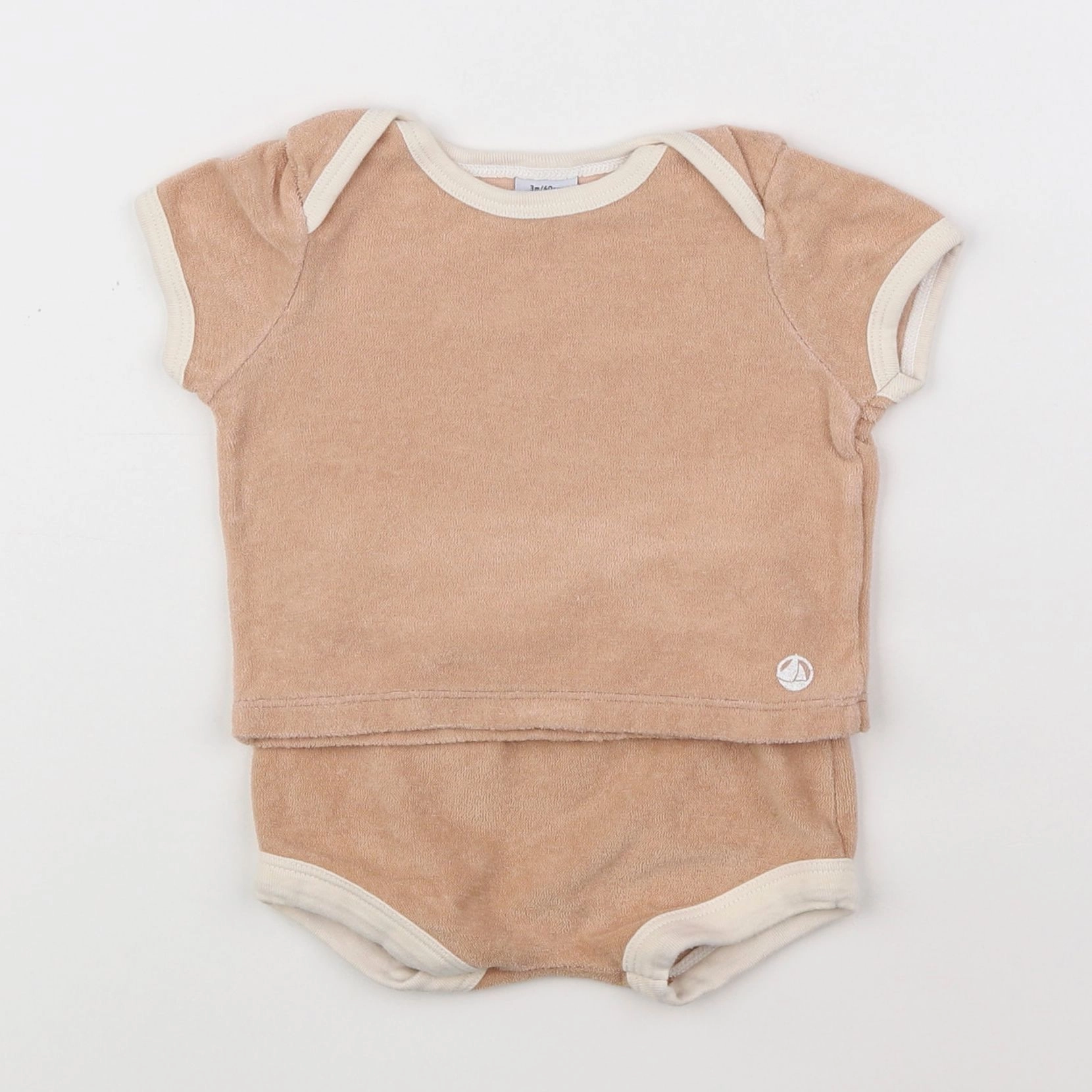 Petit Bateau - ensemble rose - 3 mois