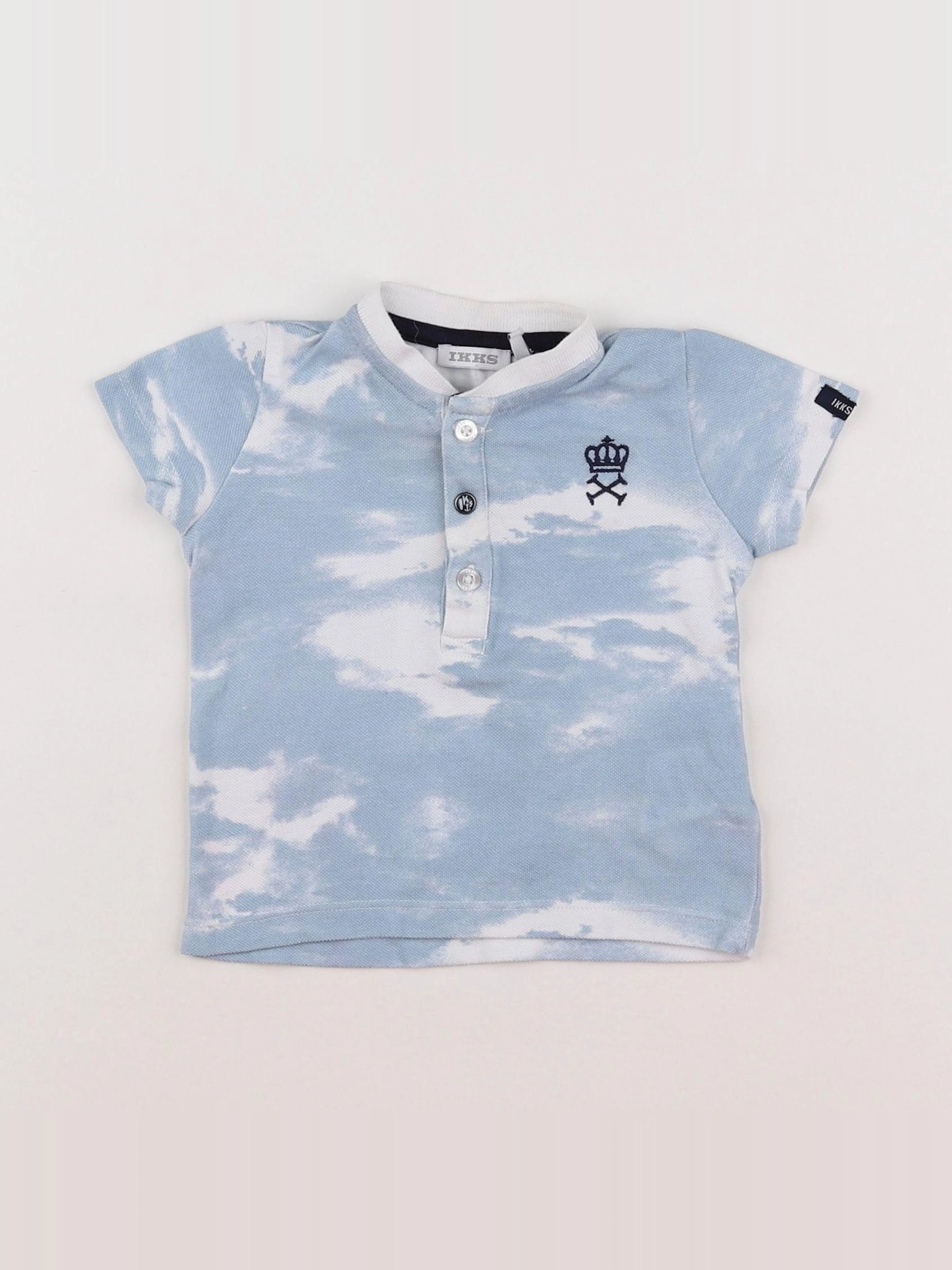 IKKS - tee-shirt bleu - 6 mois