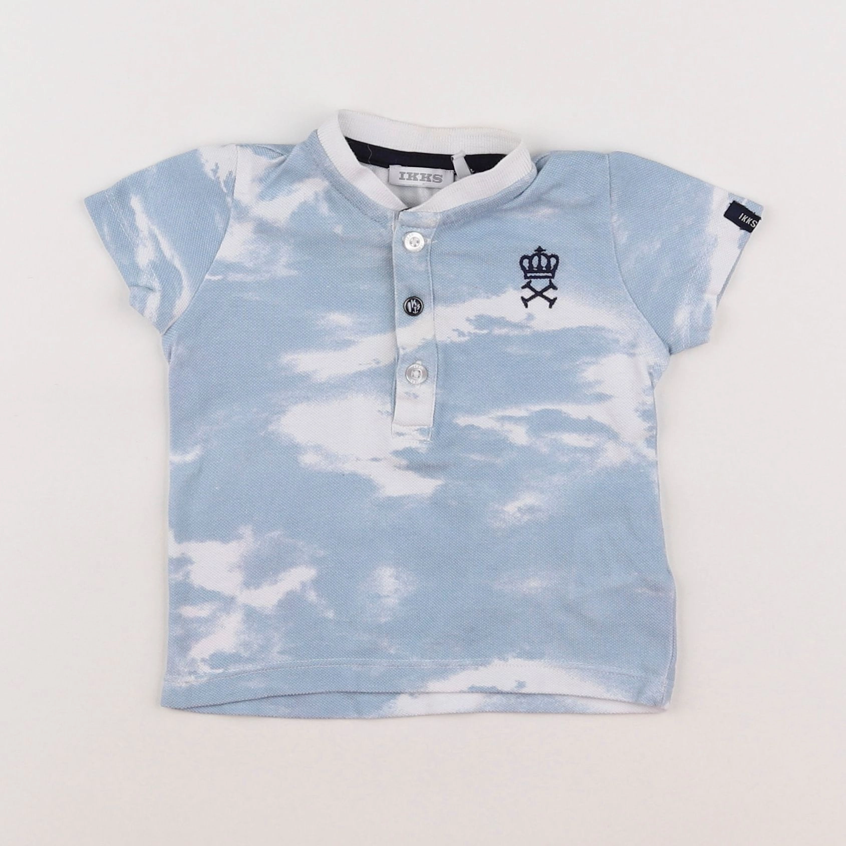 IKKS - tee-shirt bleu - 6 mois