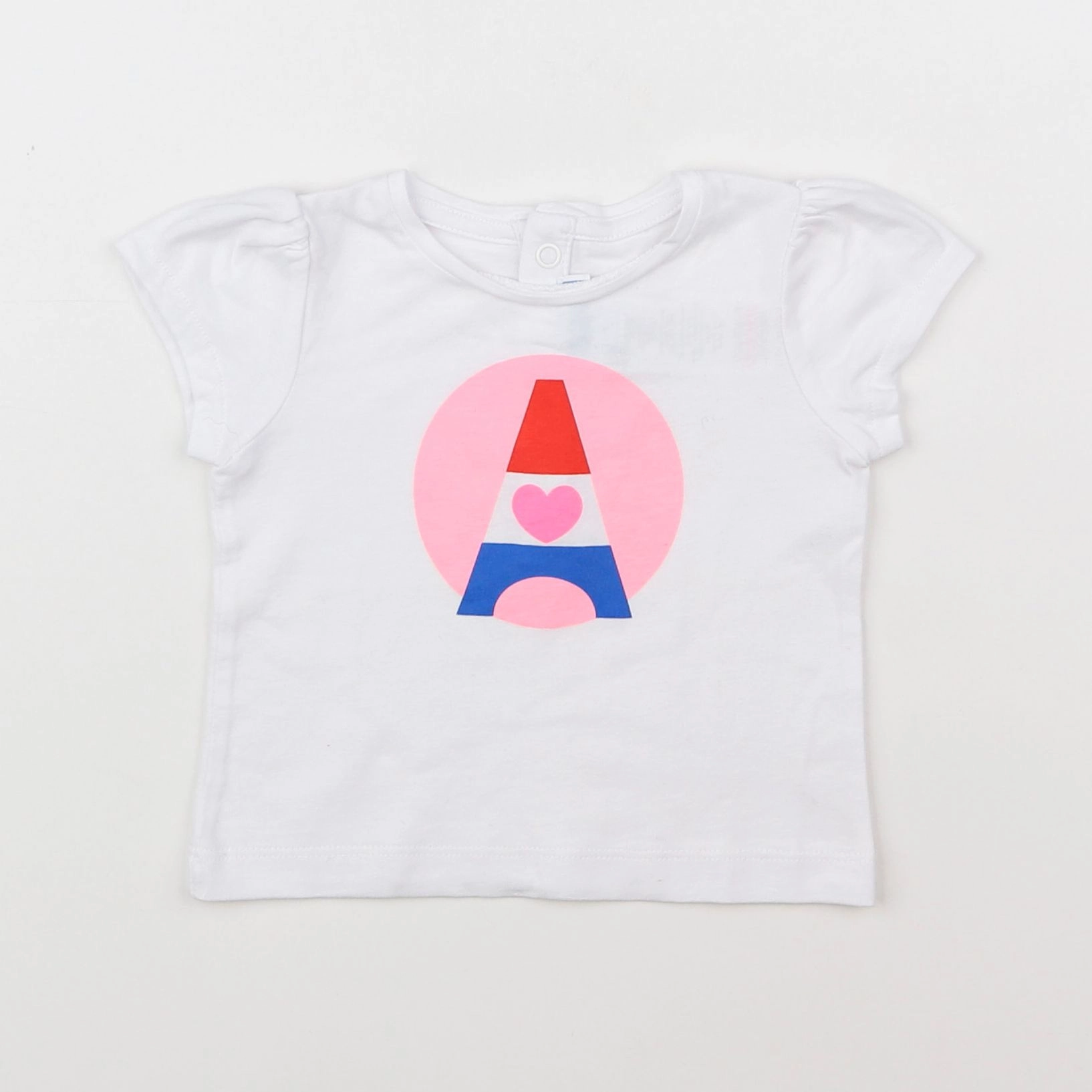 Jacadi - tee-shirt blanc - 6 mois
