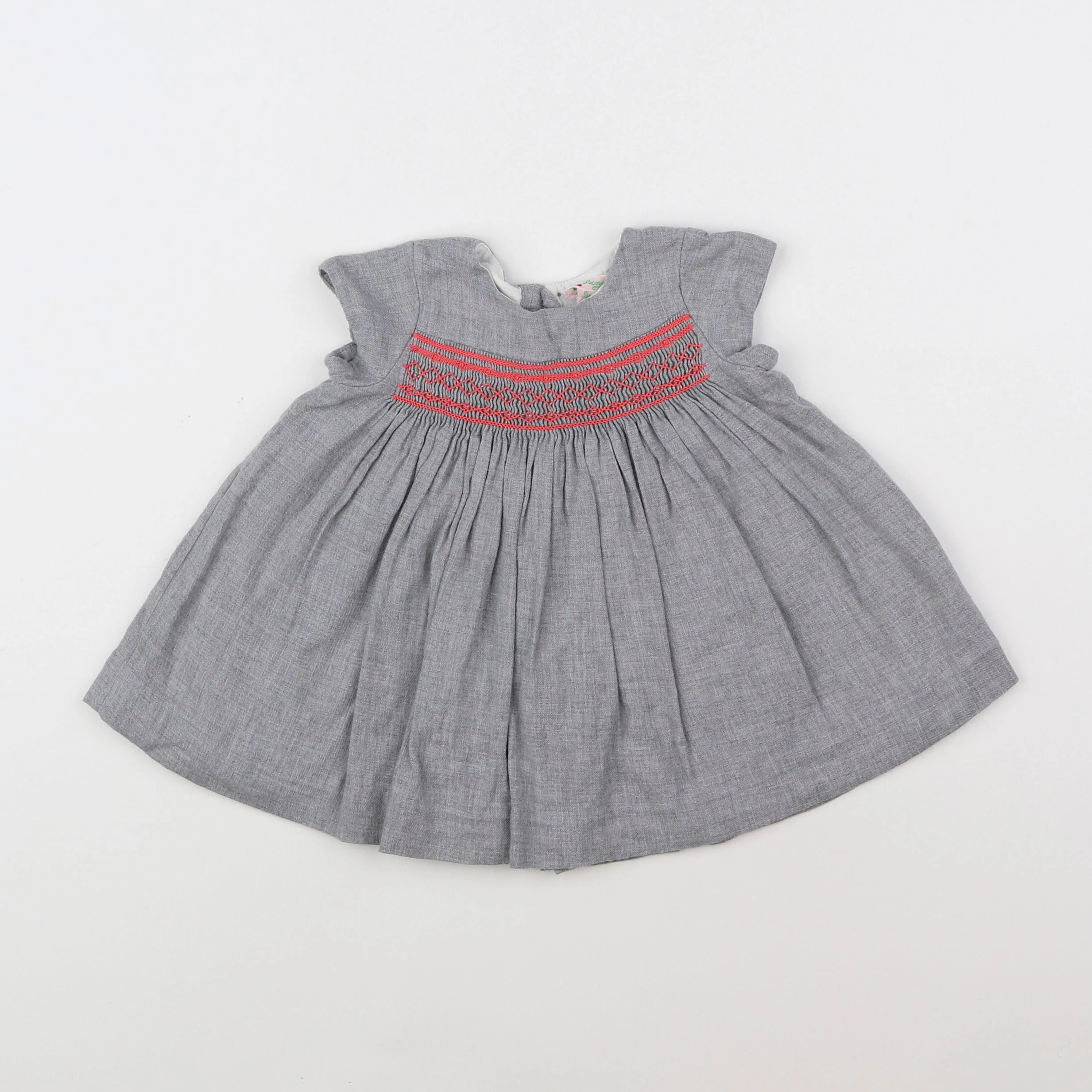 Bonpoint - robe gris - 6 mois