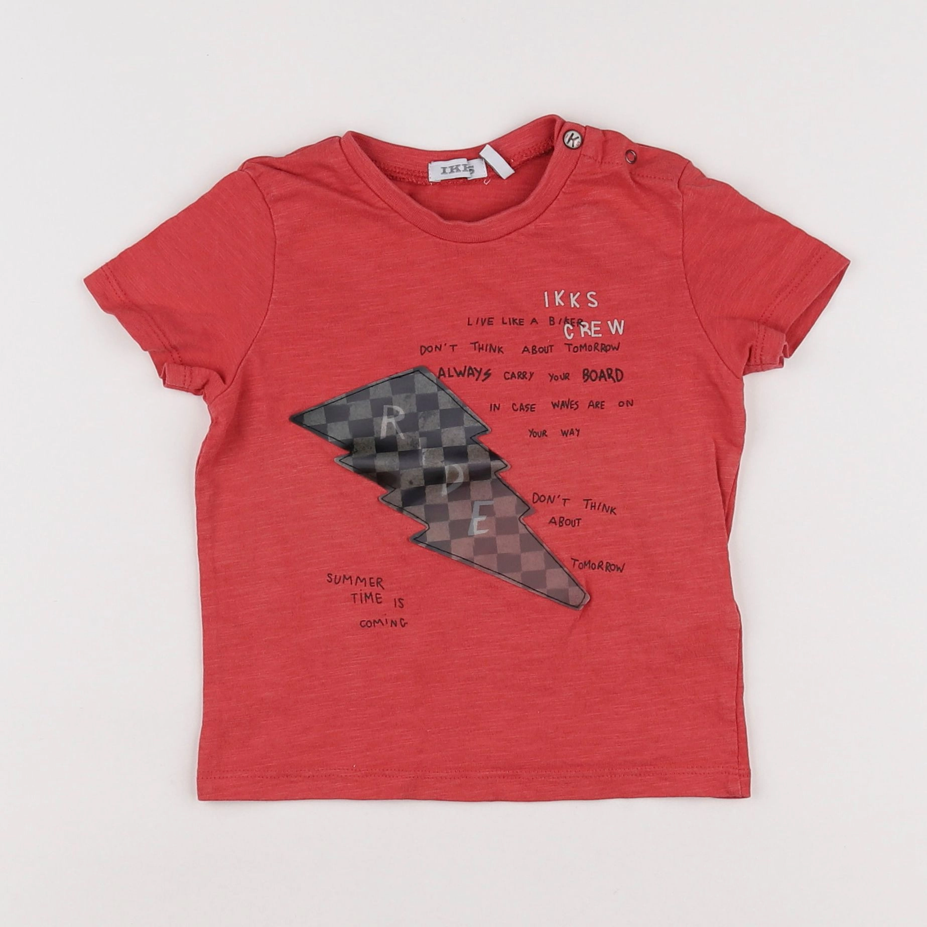 IKKS - tee-shirt rouge - 18 mois