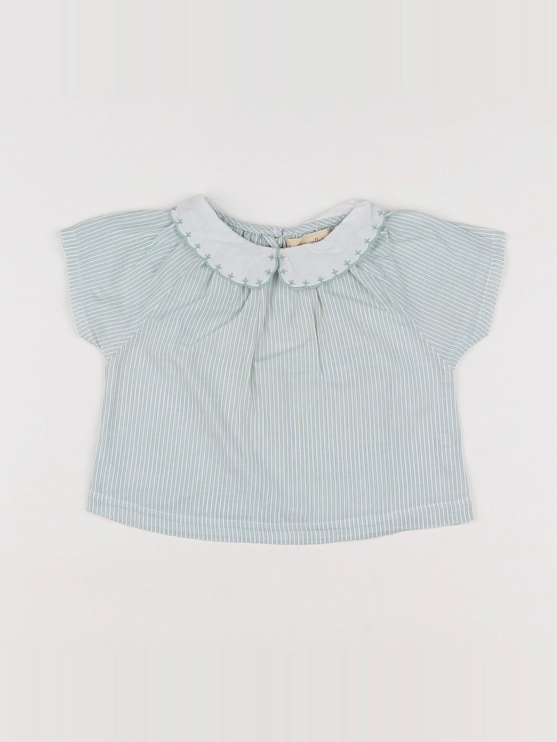 La Petite Collection - blouse vert - 6 mois