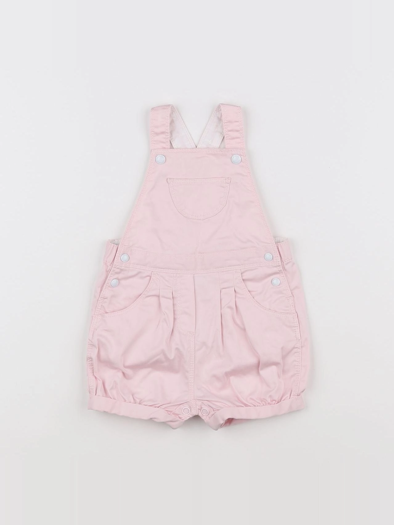 Petit Bateau - salopette rose - 12 mois