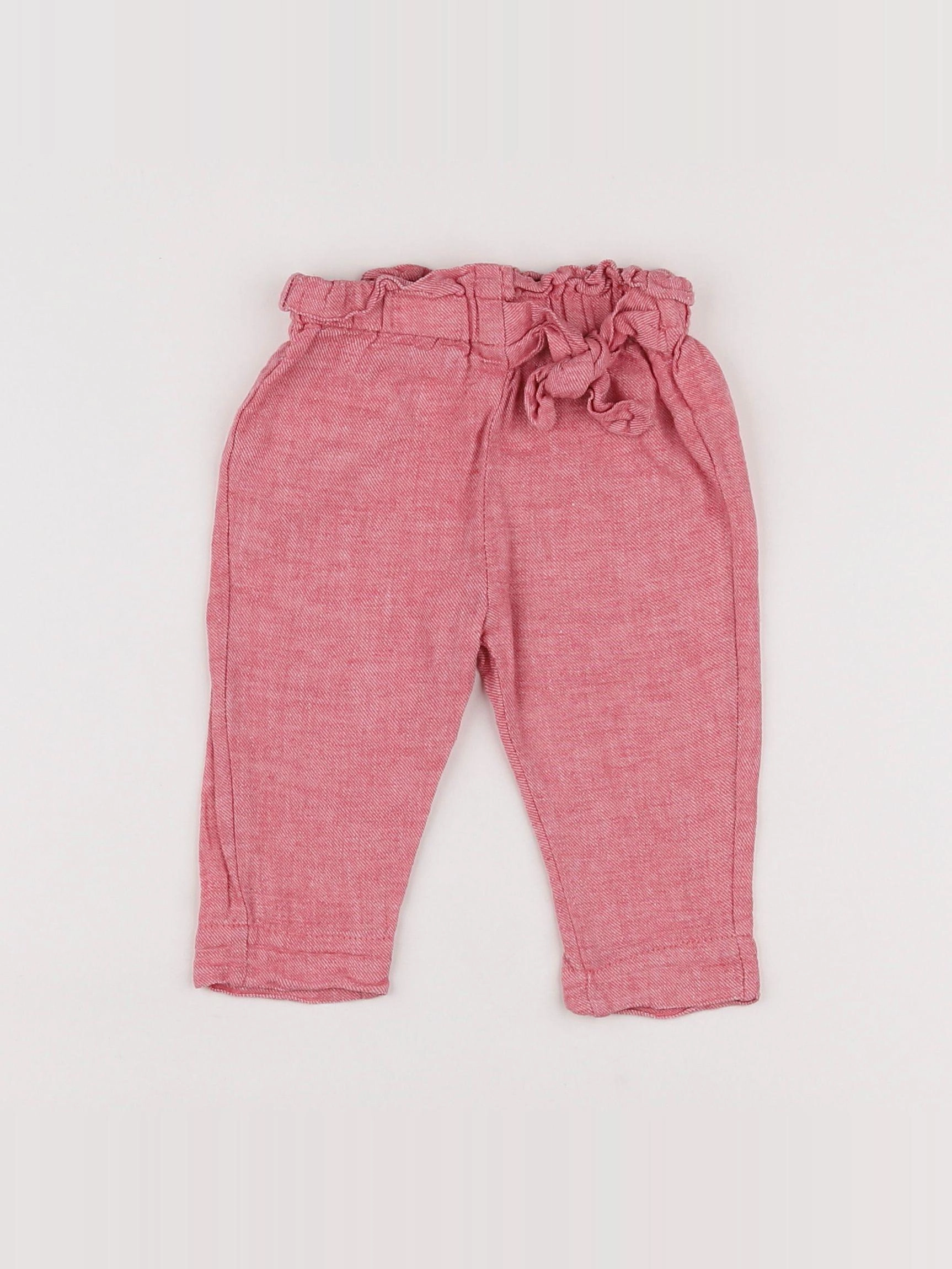 Vertbaudet - pantalon rose - 6 mois