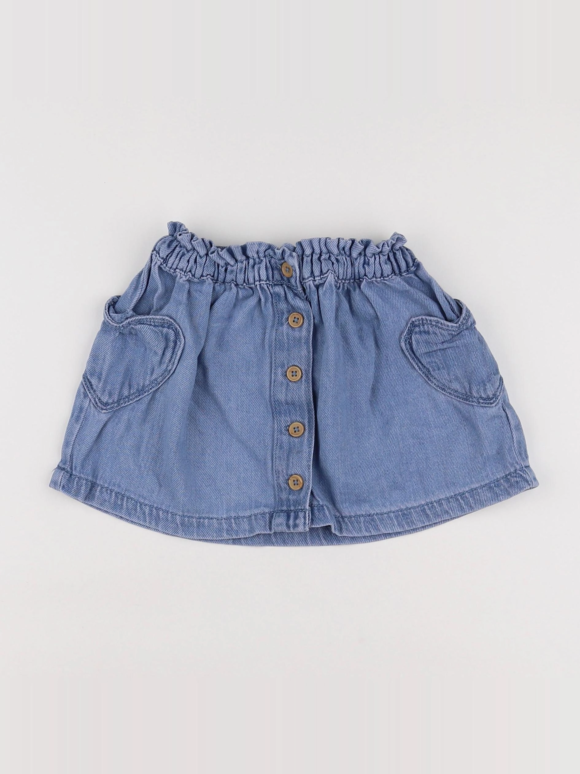 Vertbaudet - jupe bleu - 2 ans