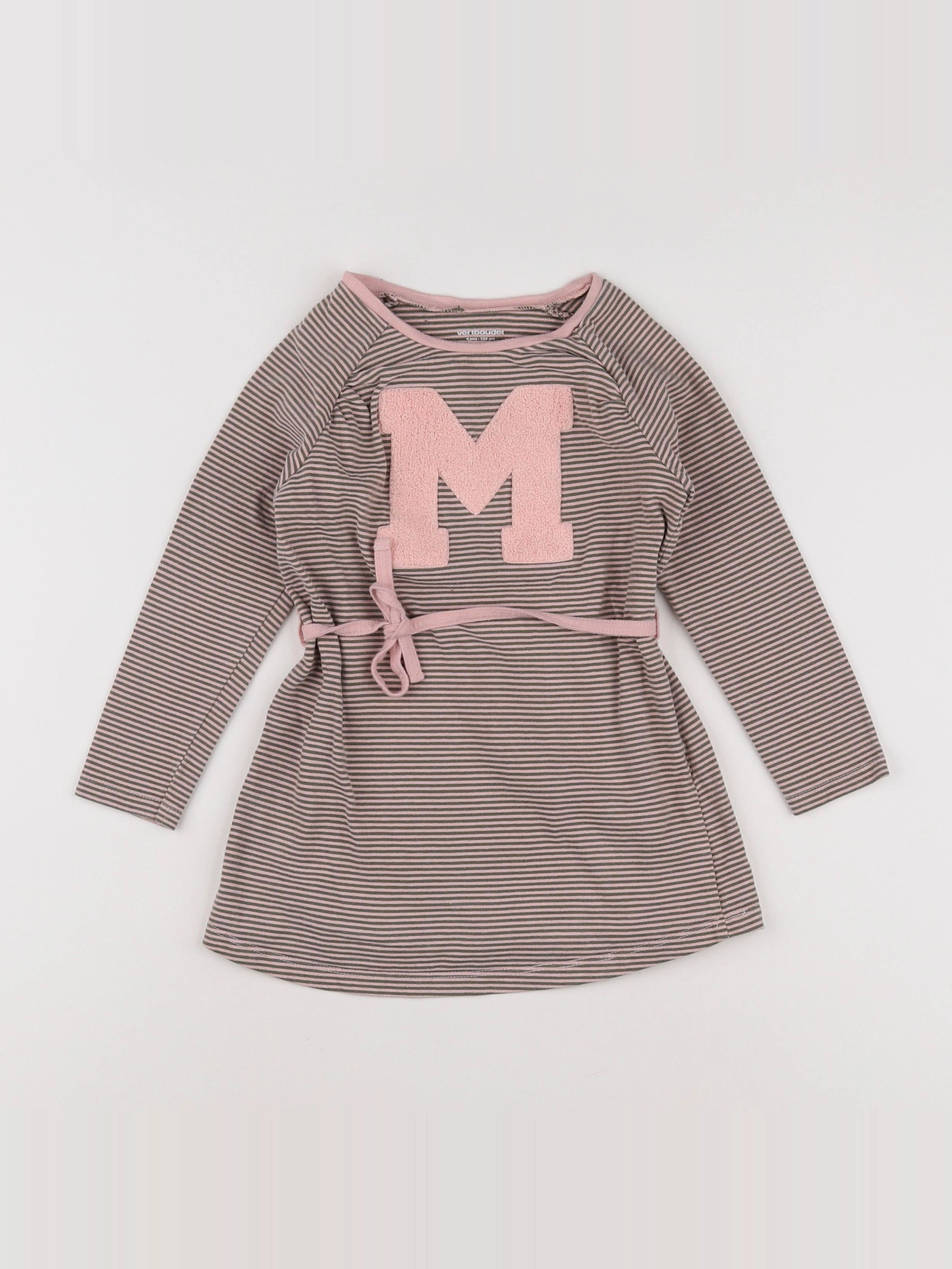 Vertbaudet - robe rose - 4 ans
