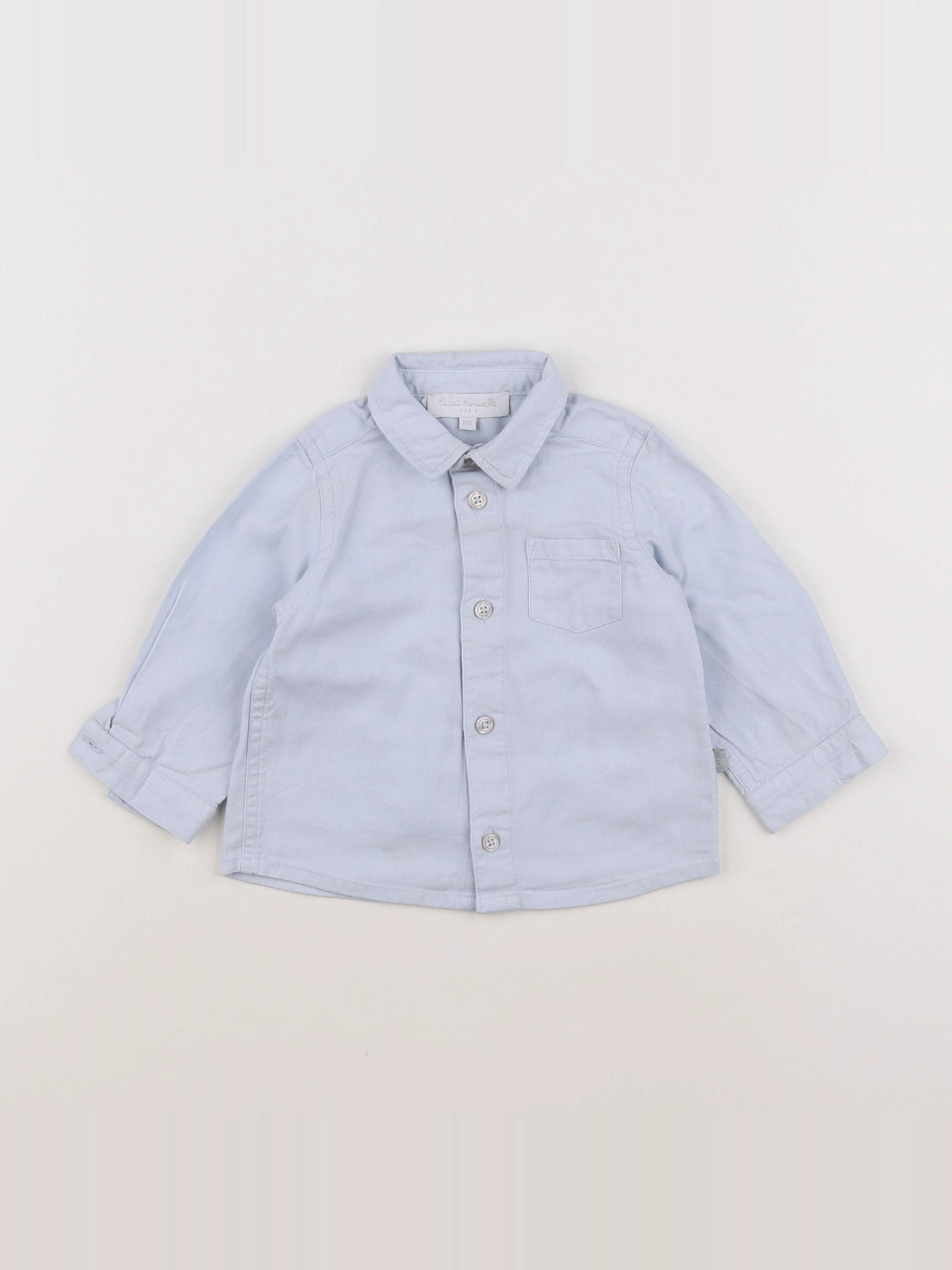 Cadet Rousselle - chemise bleu - 6 mois