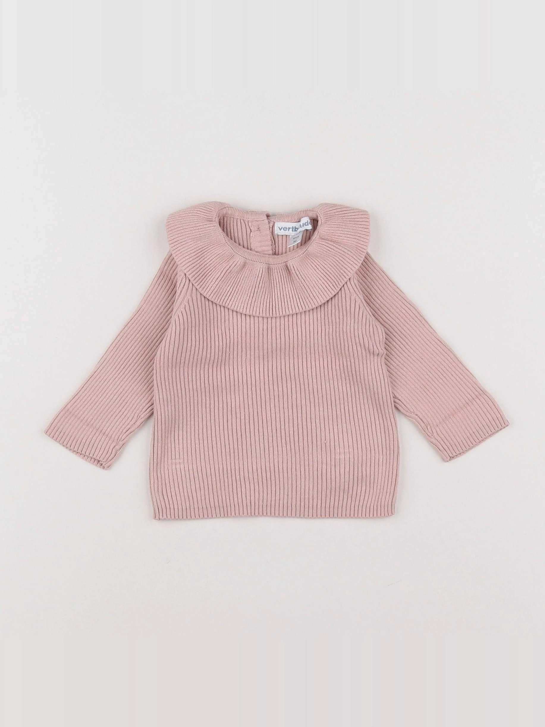 Vertbaudet - pull rose - 3 mois