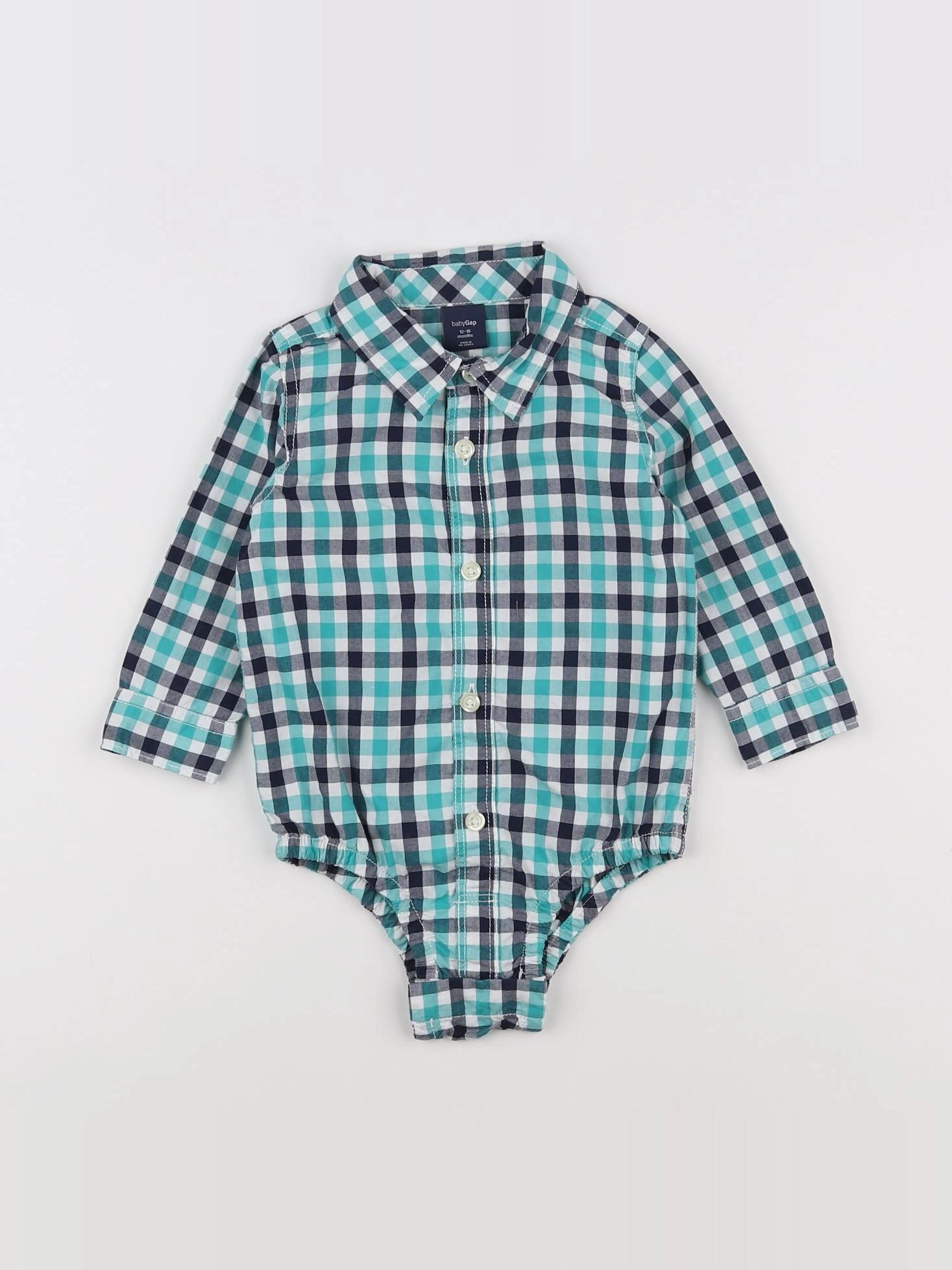 GAP - combinaison bleu, blanc, vert - 12/18 mois