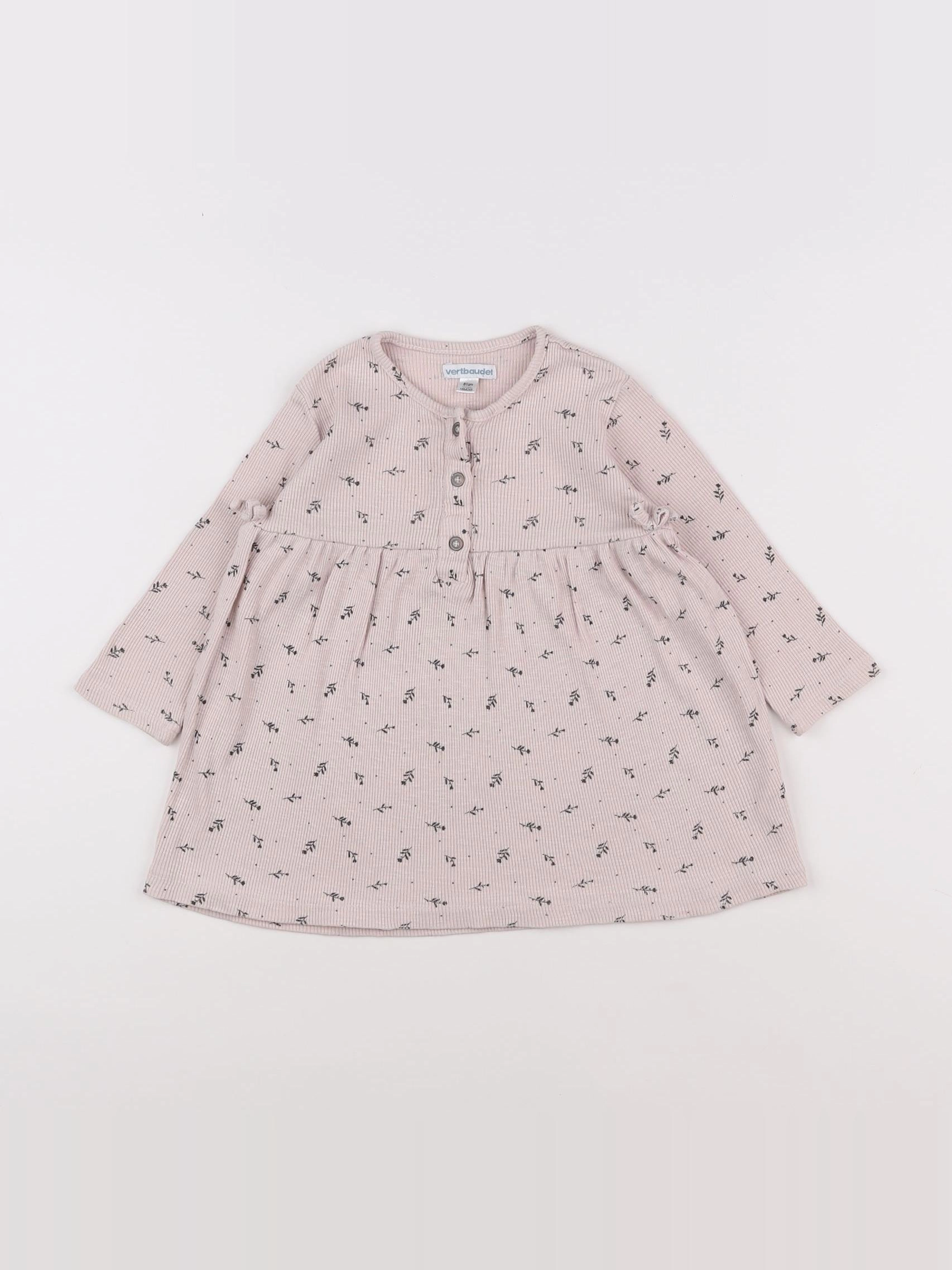 Vertbaudet - robe rose - 18 mois