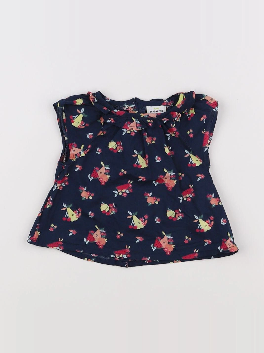 Tape à l'oeil - blouse bleu, rouge, jaune - 3 mois