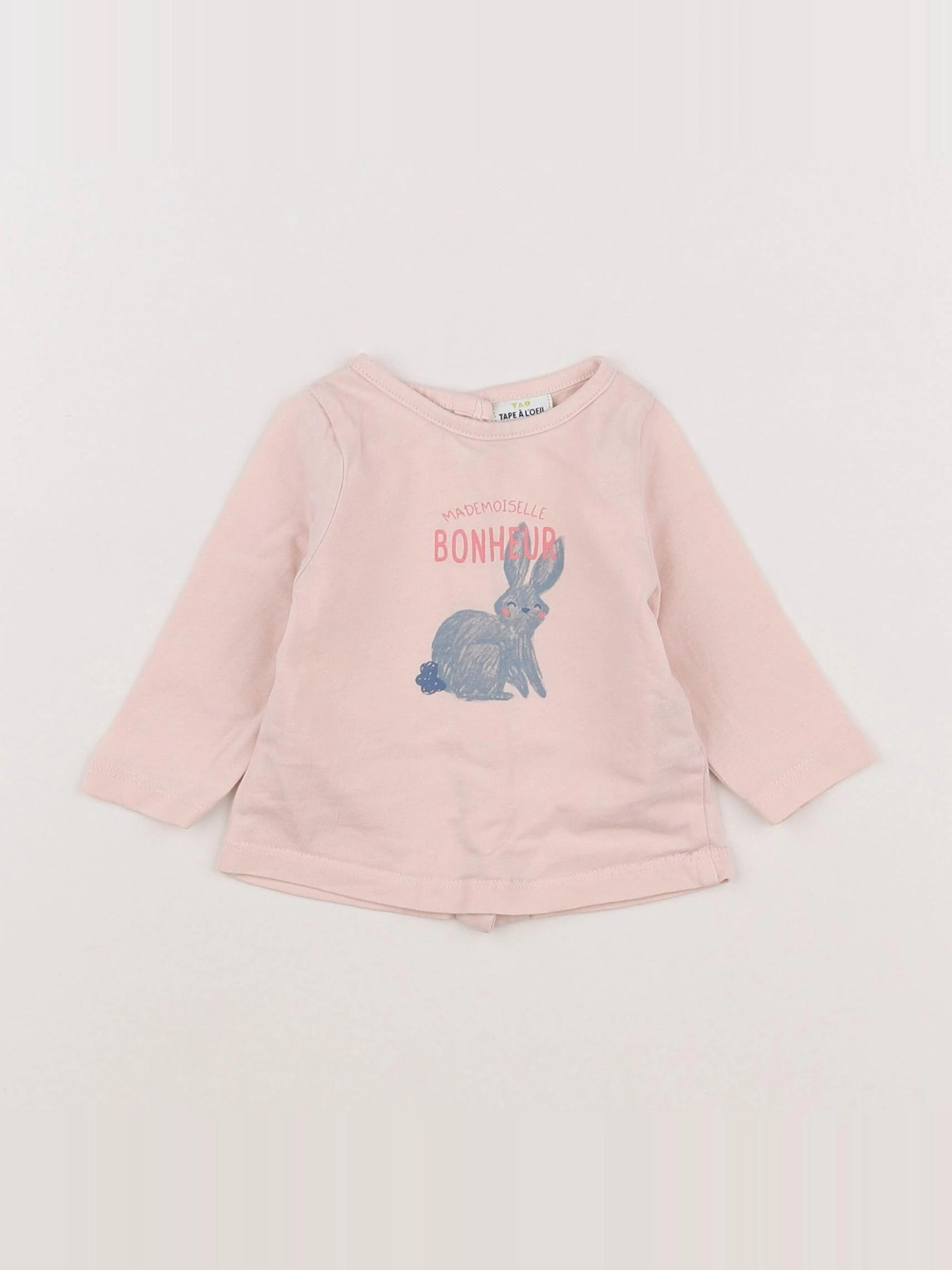 Tape à l'oeil - tee-shirt rose - 3 mois