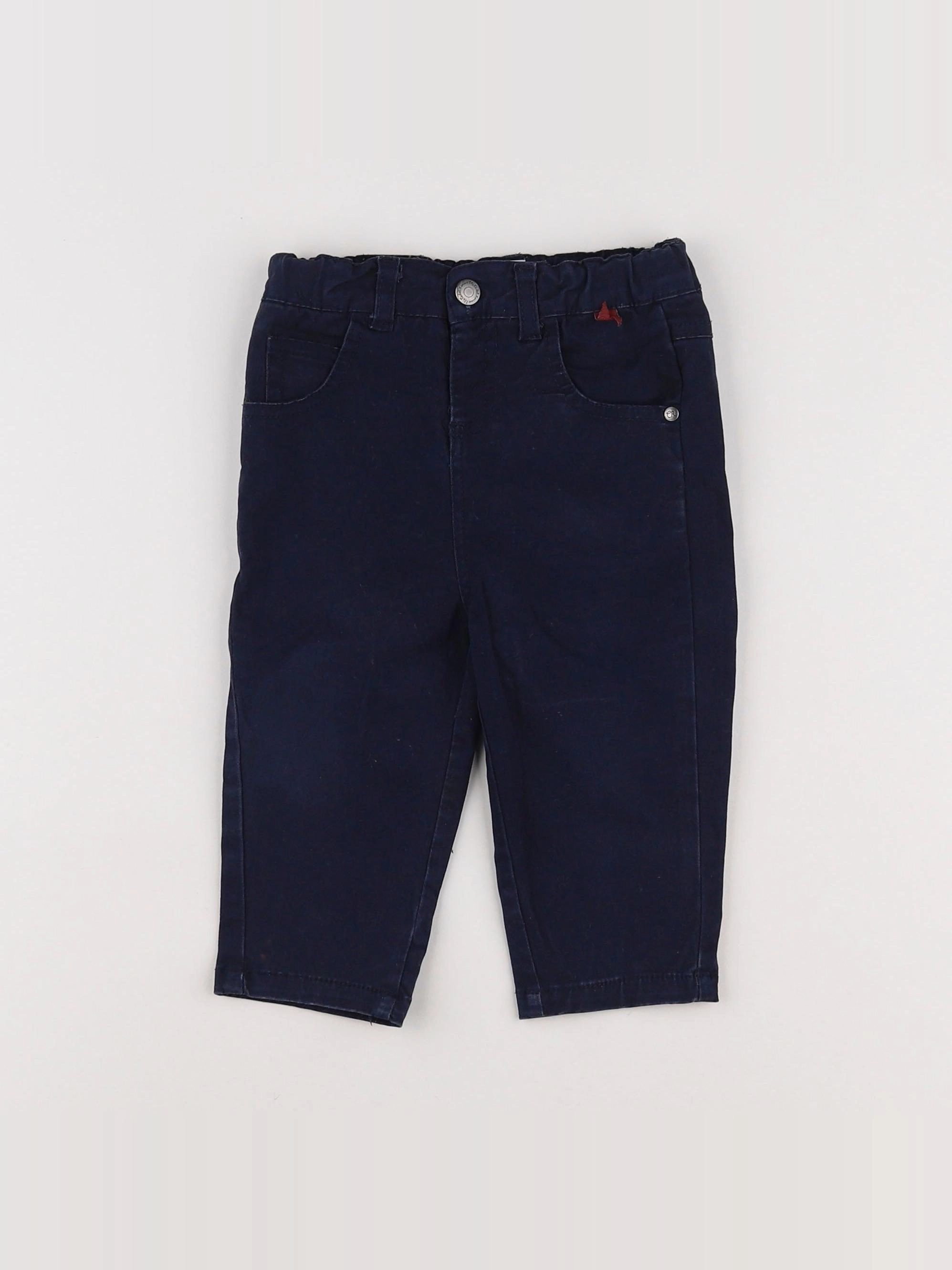 Cadet Rousselle - pantalon bleu - 12 mois