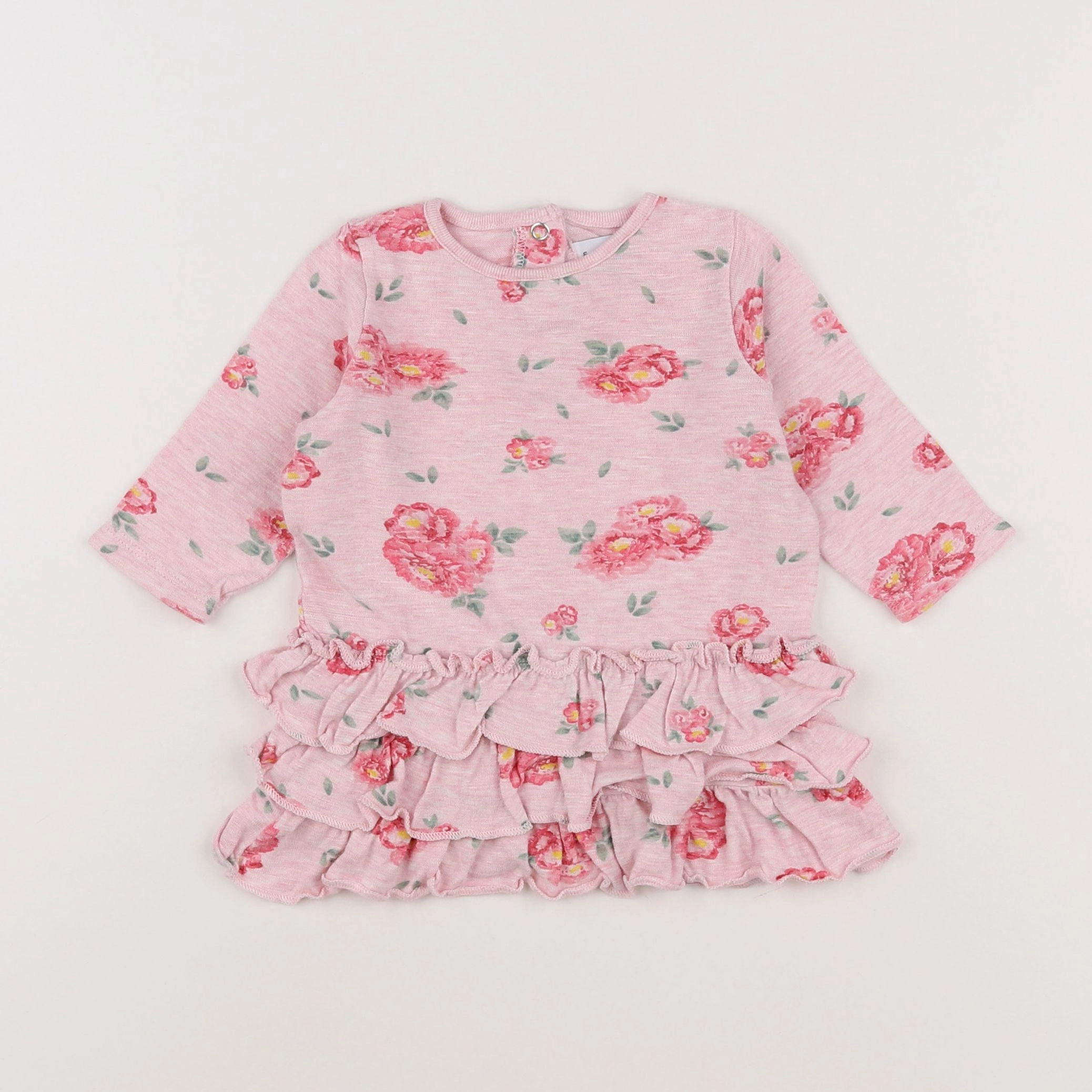 Petit Bateau - robe rose - 6 mois