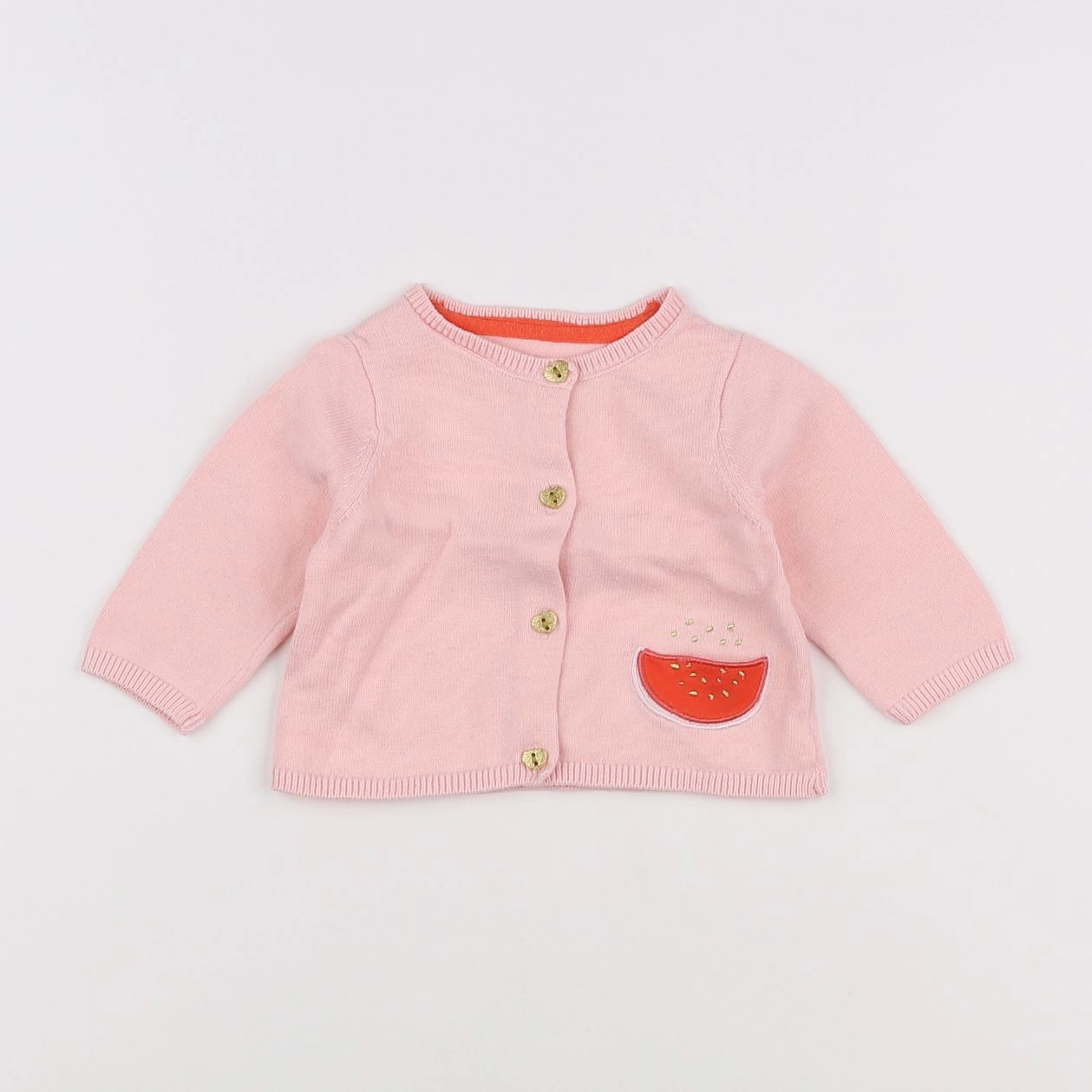 Vertbaudet - gilet rose - 3 mois
