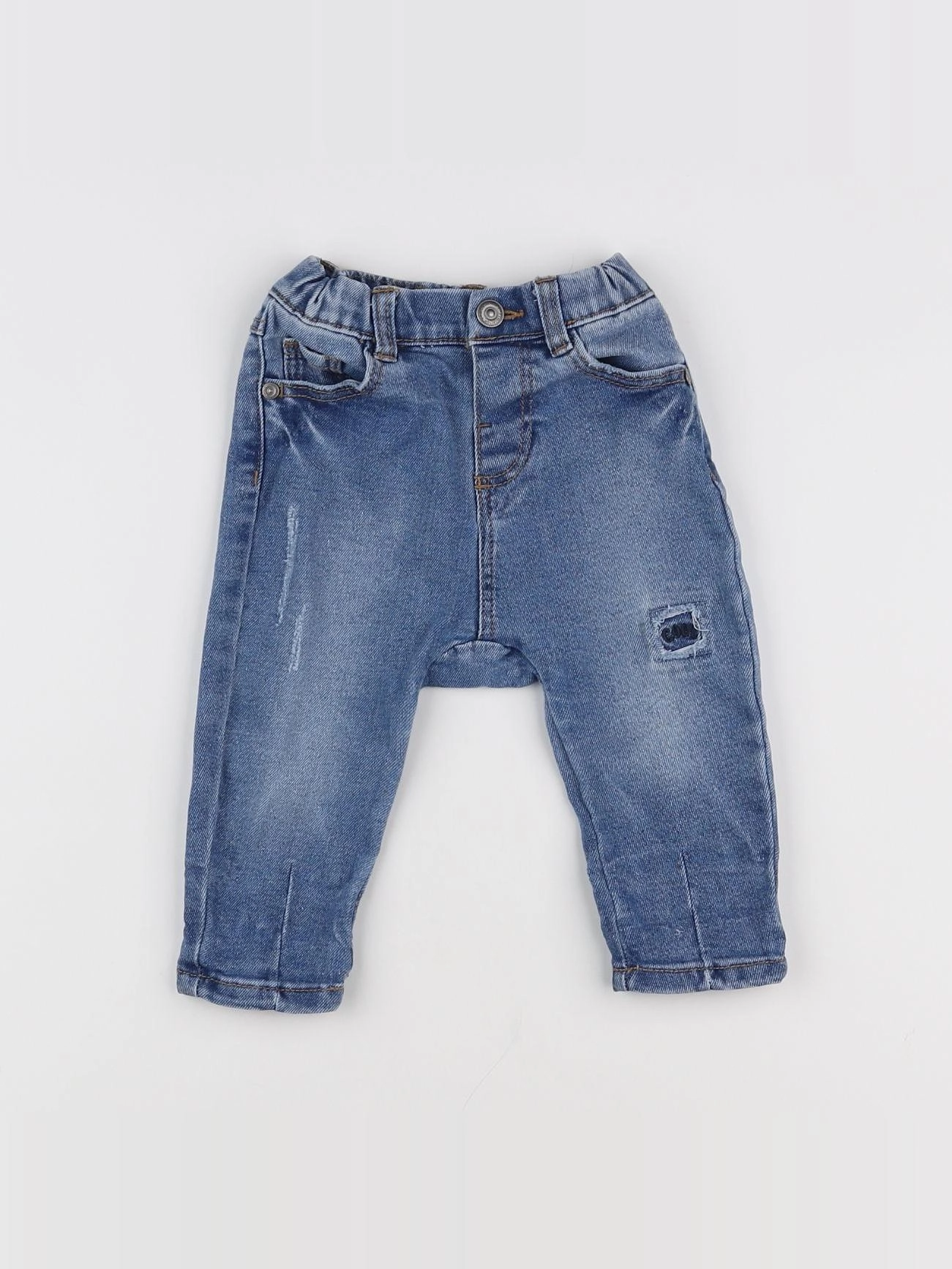 Tape à l'oeil - jegging bleu - 6 mois