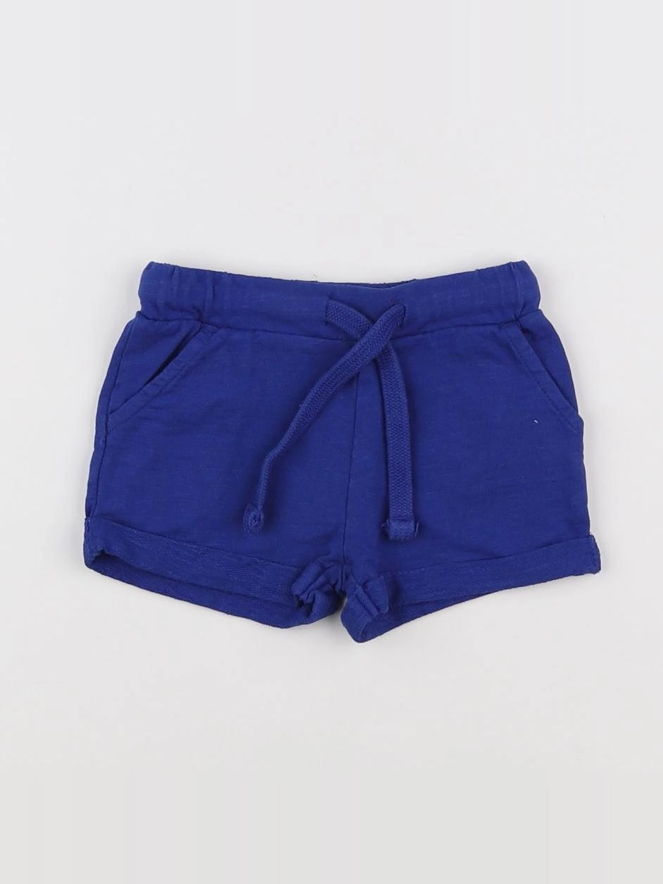 Boutchou - short bleu - 9 mois