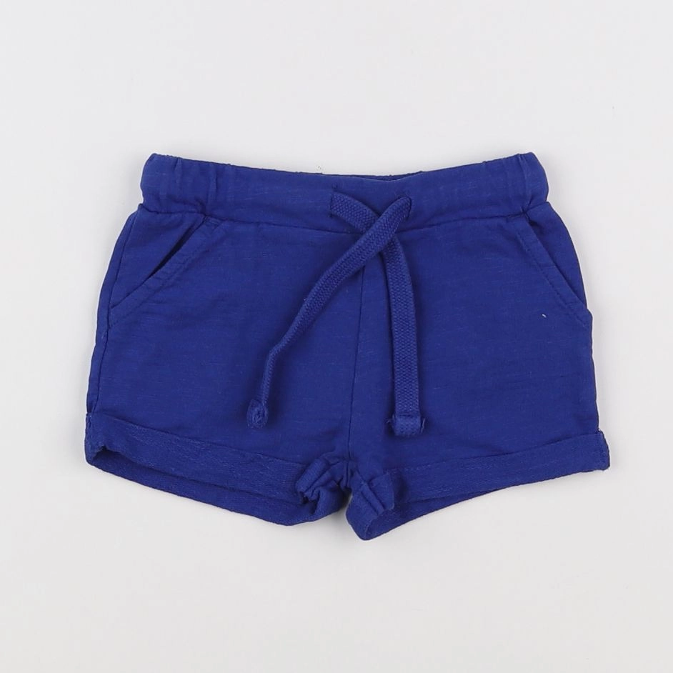 Boutchou - short bleu - 9 mois