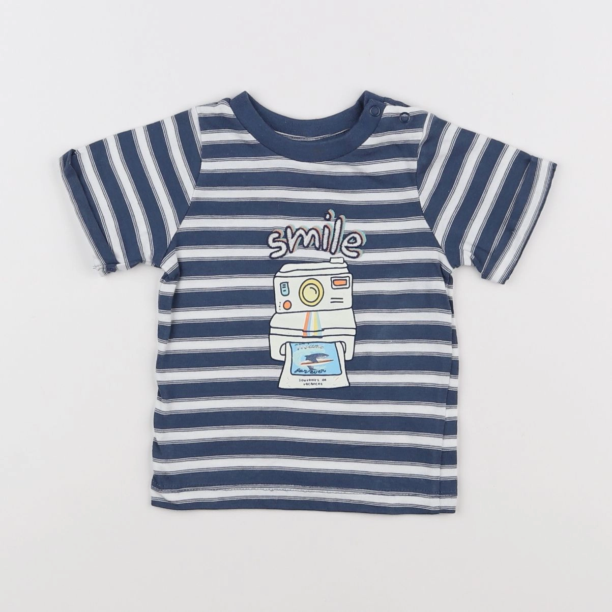 Tape à l'oeil - tee-shirt bleu - 6 mois