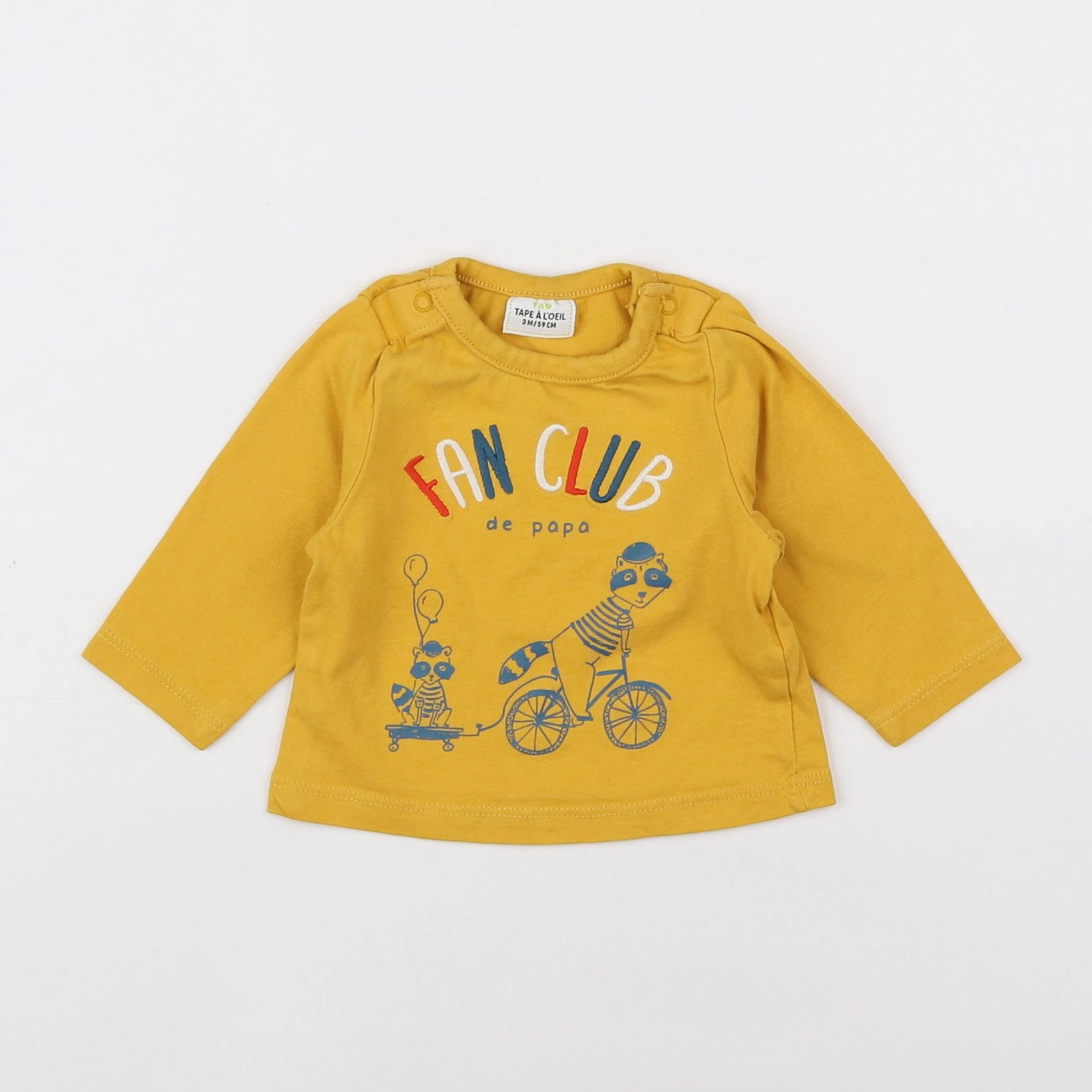 Tape à l'oeil - tee-shirt jaune - 3 mois