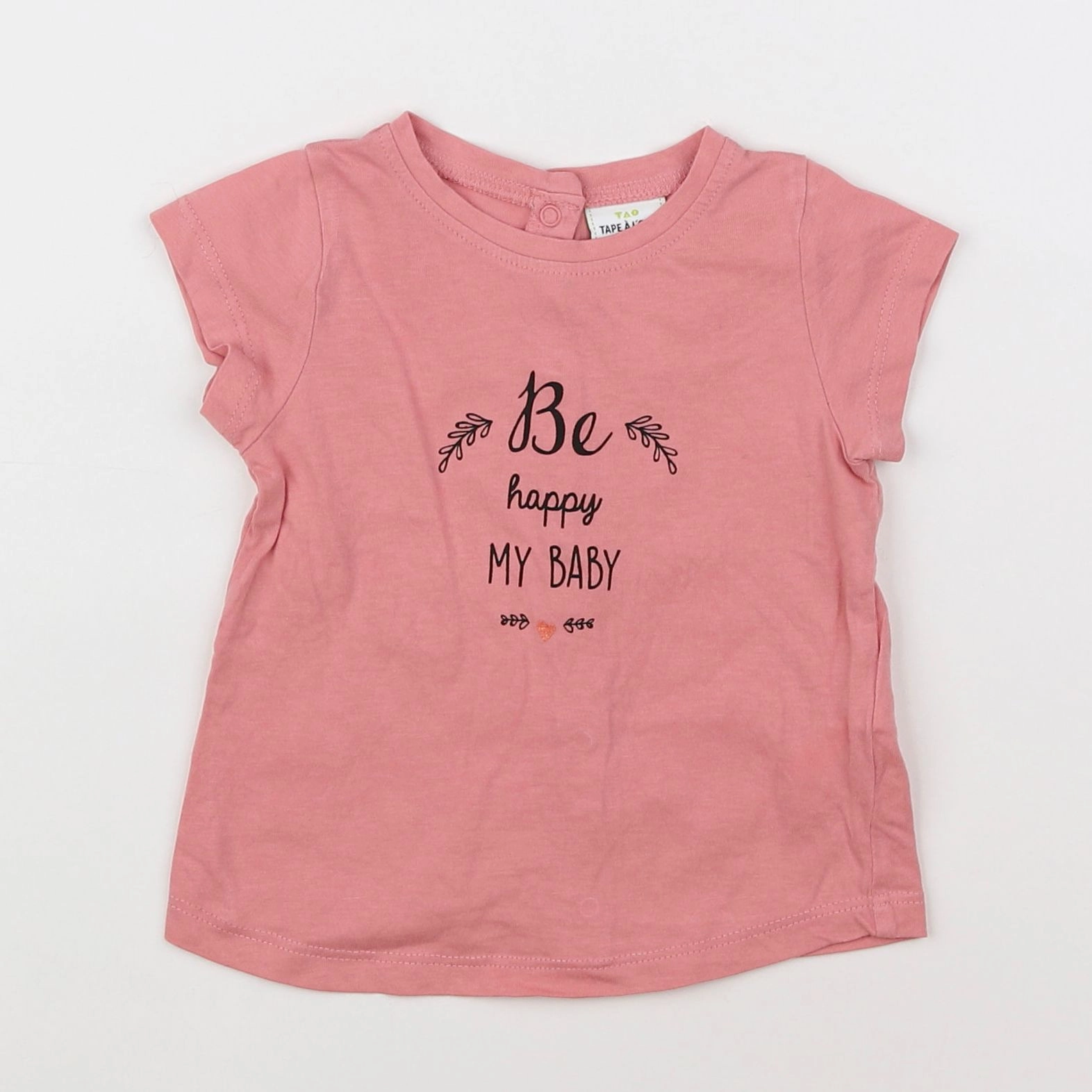 Tape à l'oeil - tee-shirt rose - 6 mois