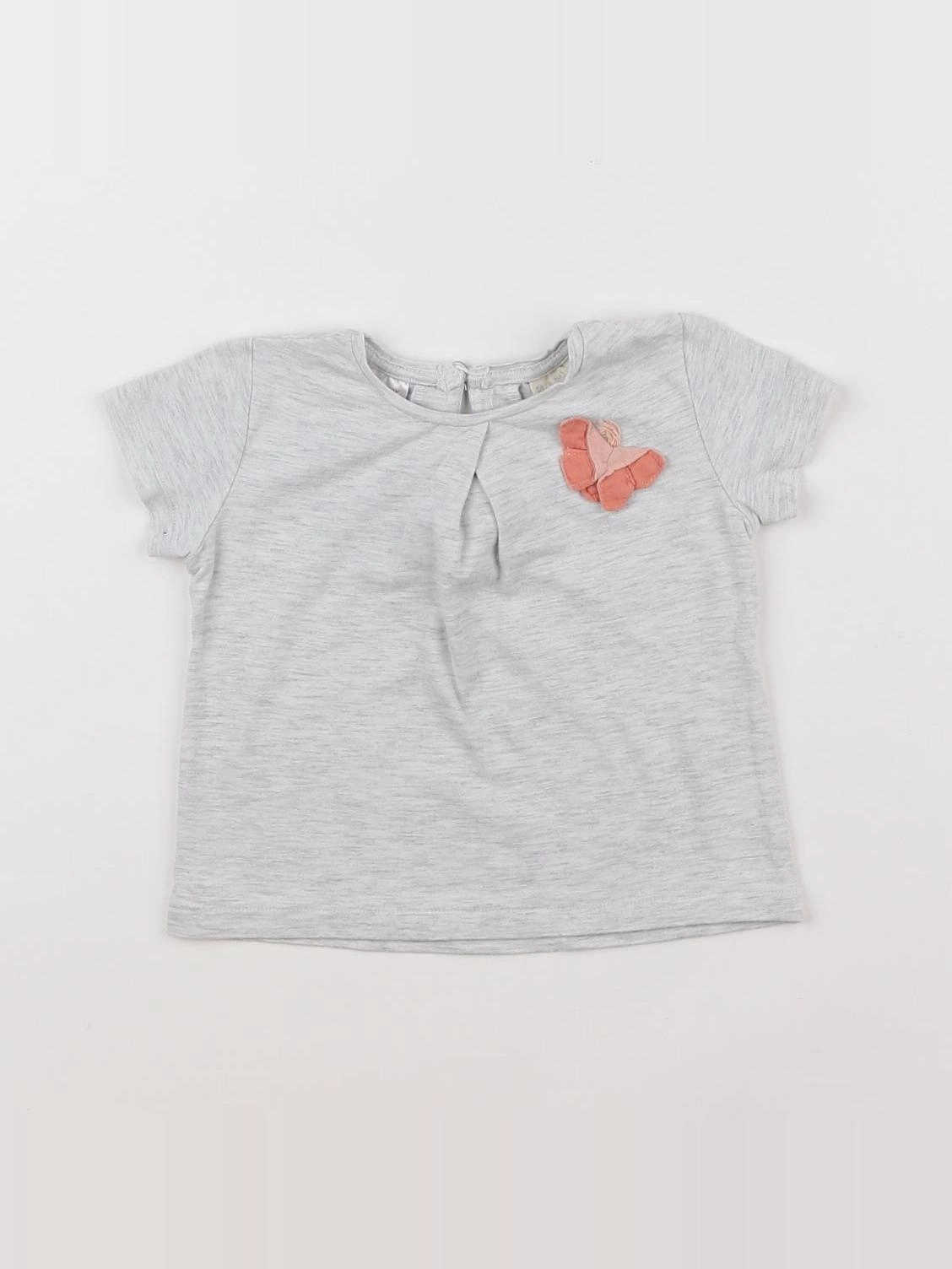 Zara - tee-shirt gris - 3/6 mois