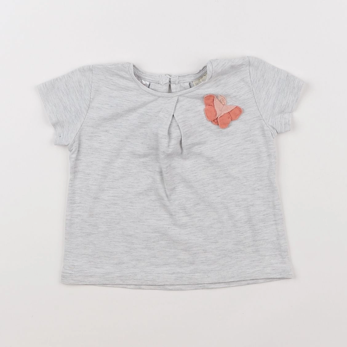 Zara - tee-shirt gris - 3/6 mois